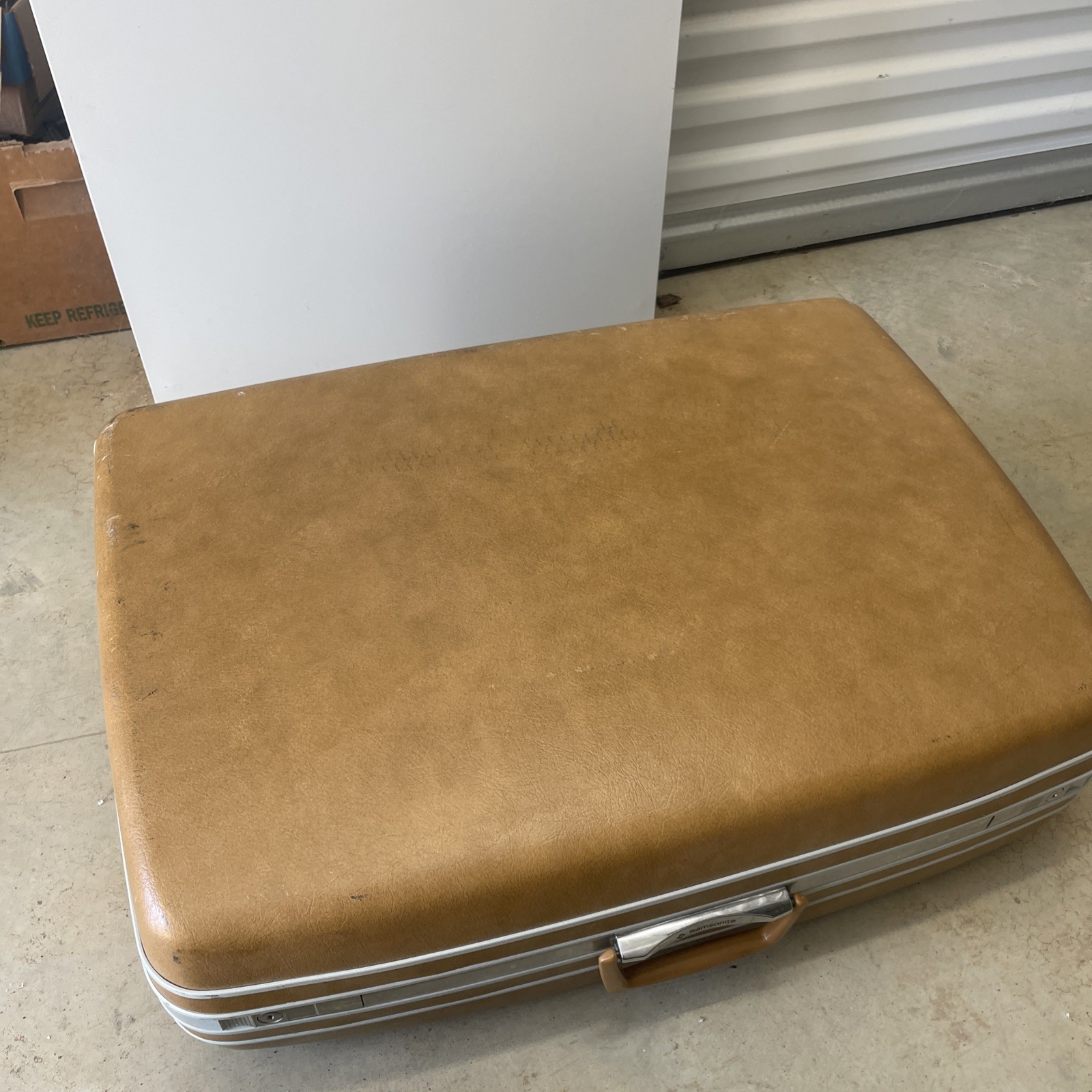 3pc BROWN Vintage Samsonite Silhouette Hardsided Luggage Set  Locking W/Key