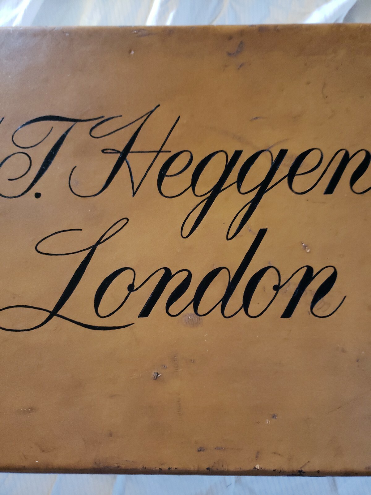 Vintage Rare H.J. Heggens Marsden INC Briefcase Luggage US Government Cowhide