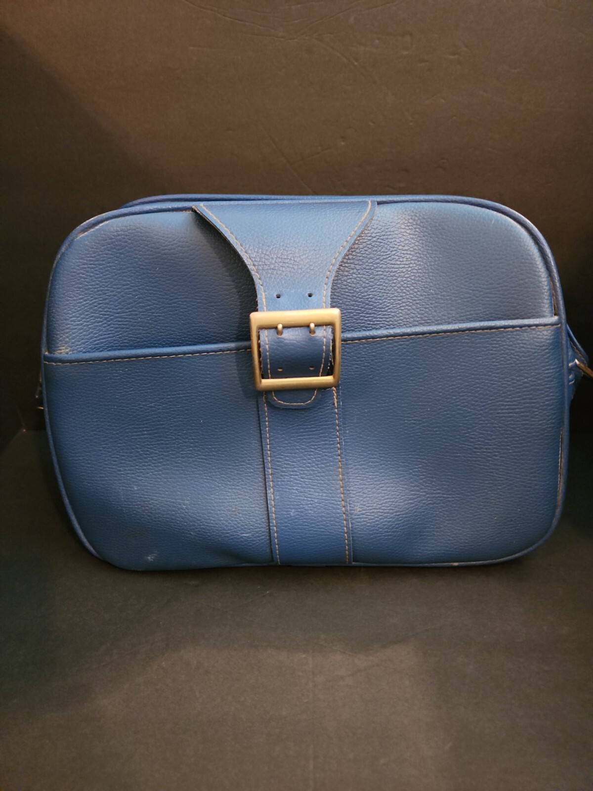 Vintage Samsonite Saturn II Blue Travel Bag Purse Shoulder Strap