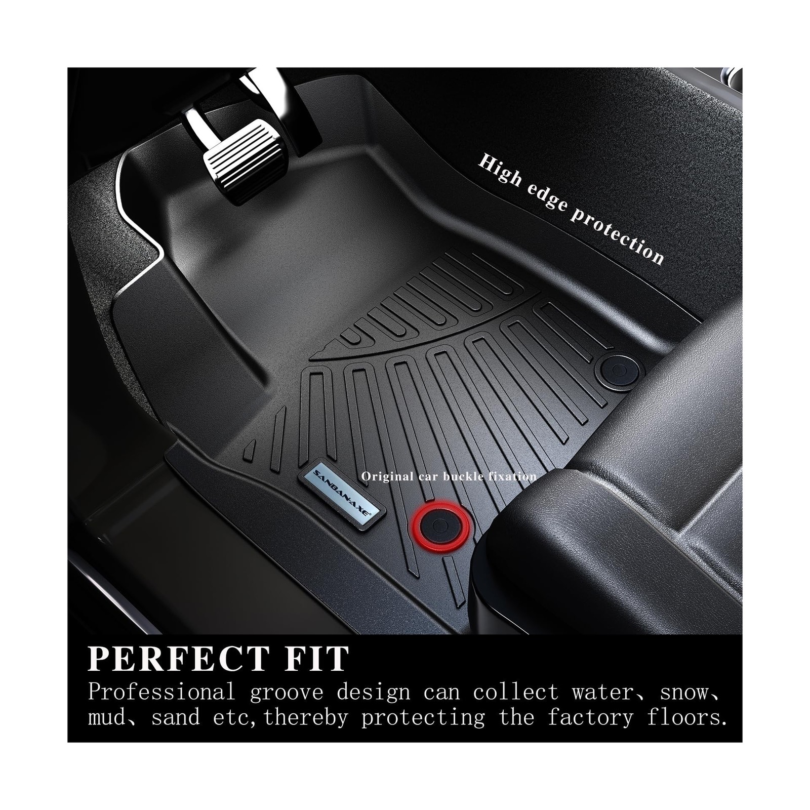 Floor Mats & Trunk Mat For ALL-NEW 2024 2025 Chevy Traverse (7 Seats-2 Row Bu…