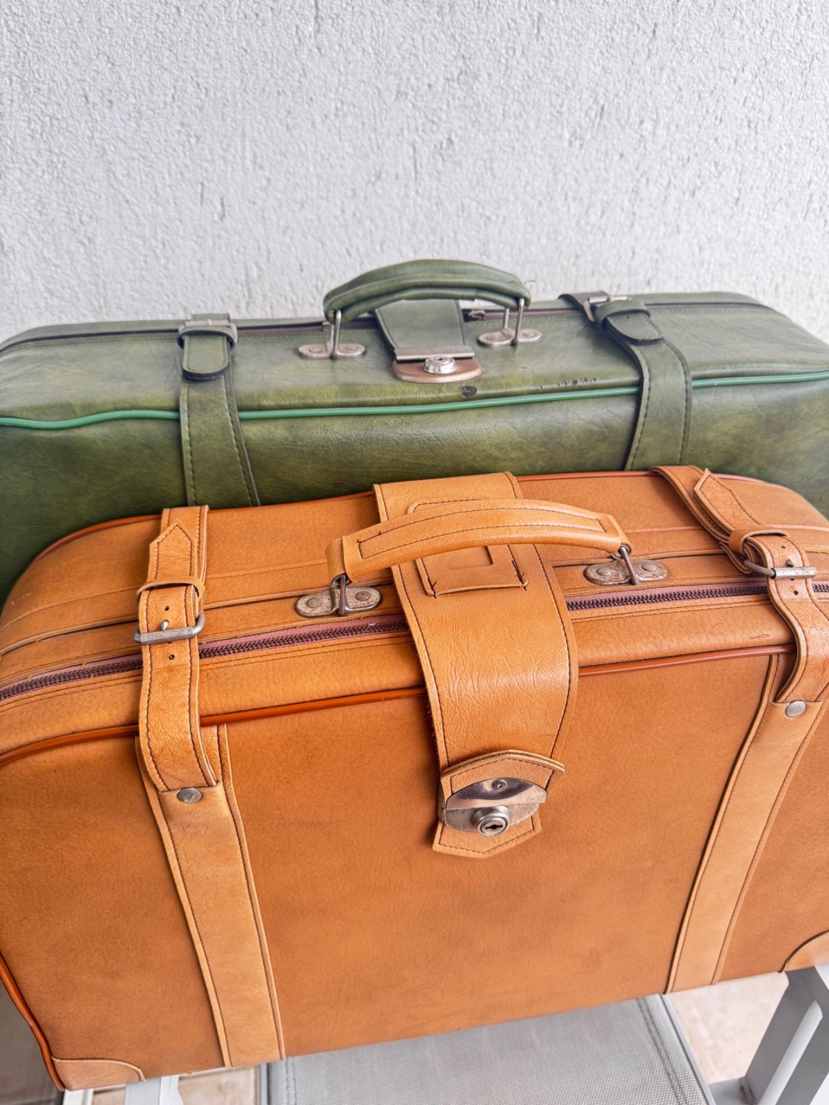 Two vintage english suitcases