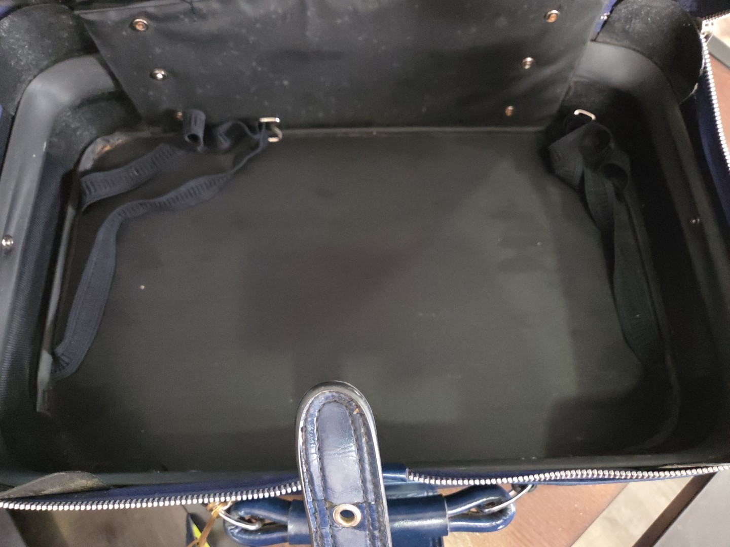 Vintage Blue Suitcase Luggage Retro 80s