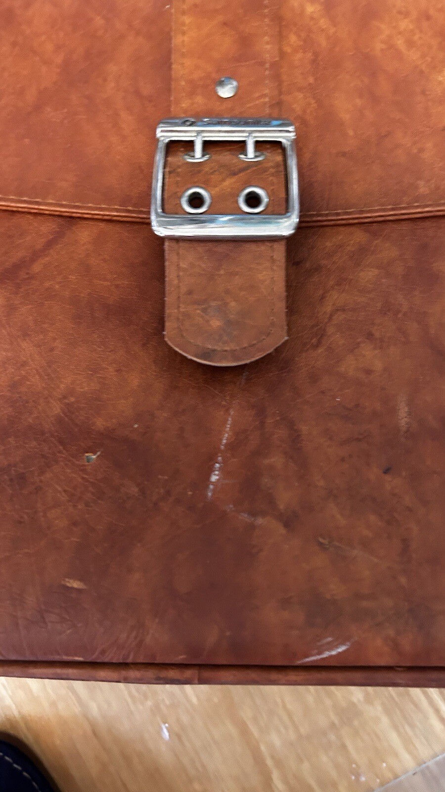 Vintage Leather Samsonite Sonora Medium Luggage BROWN Suitcase 24x15x9