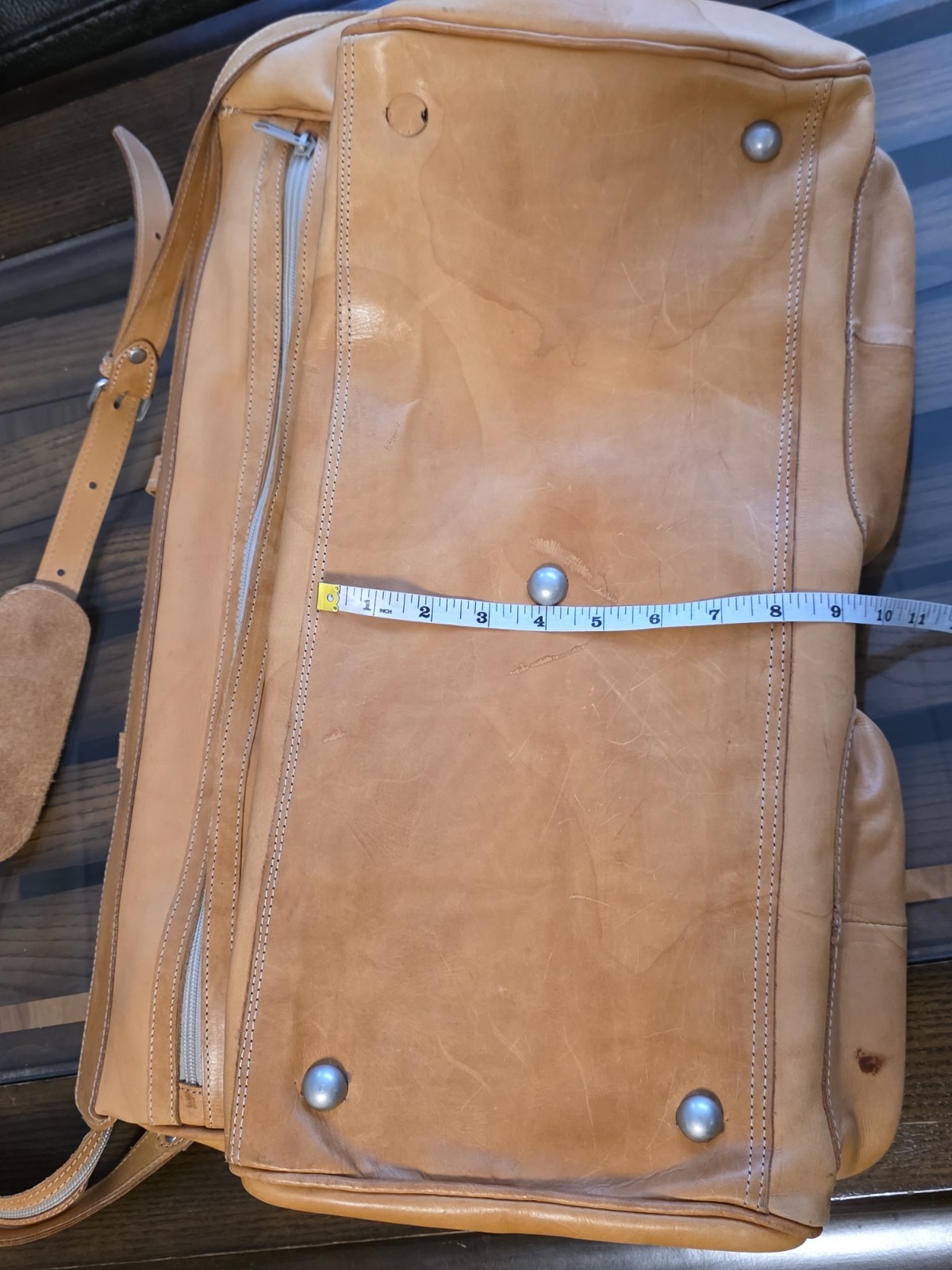 Vintage Warner Bros Leather Garment Duffel Bag Lederens Paraguay Travel