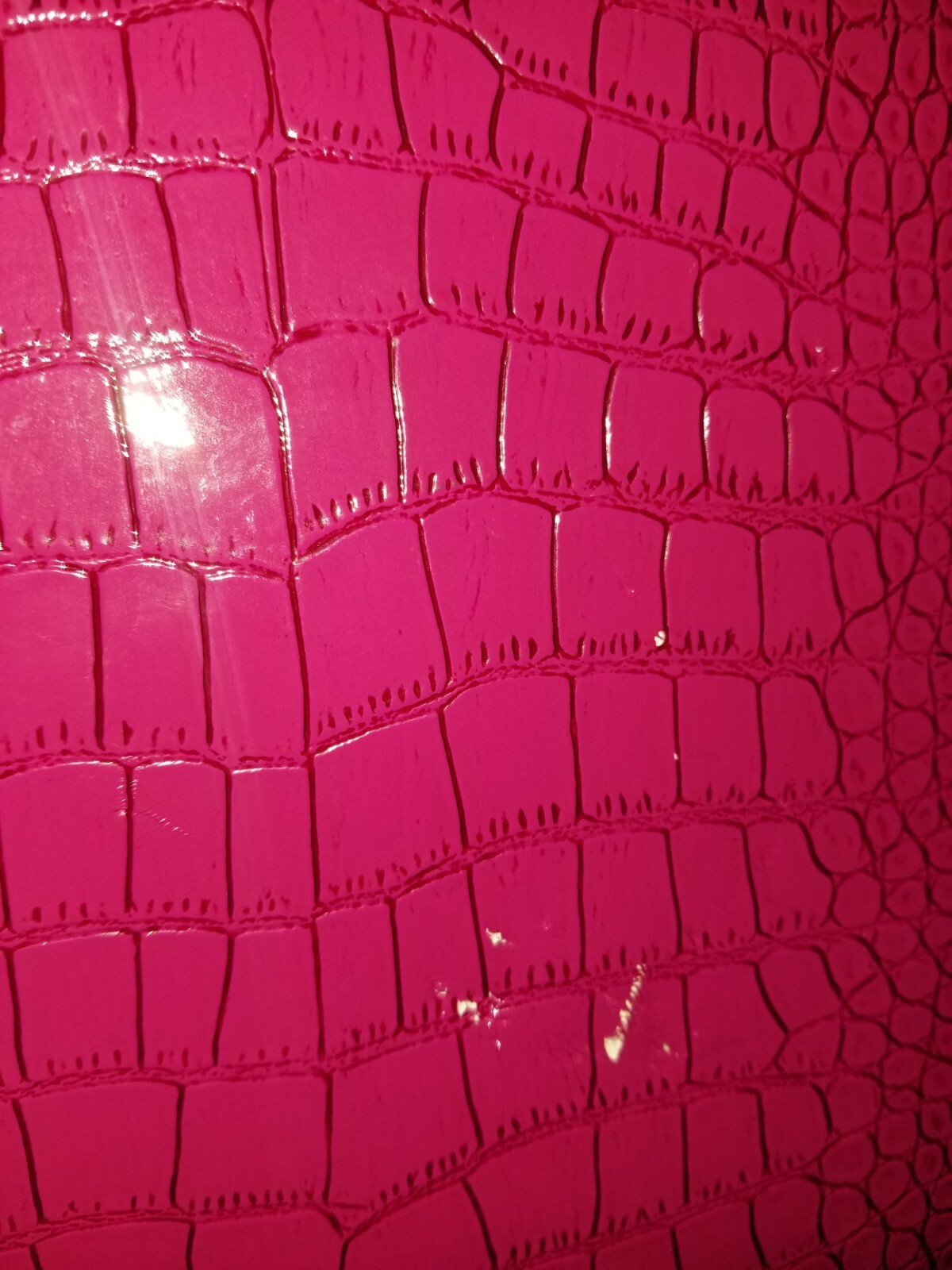 Vintage G by Guess Faux croc pink luggage carry on