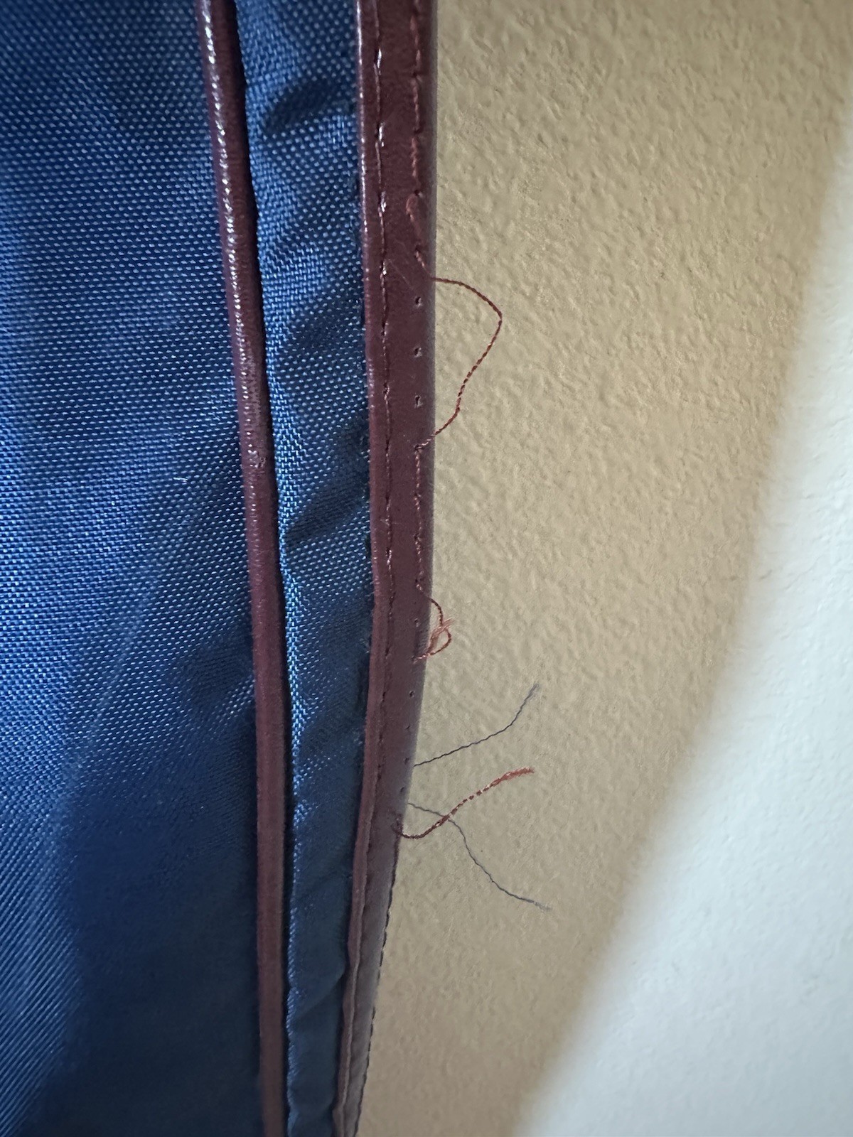 YSL Yves Saint Laurent Vintage Garment Travel Bag Large 1980’s Blue & Brown