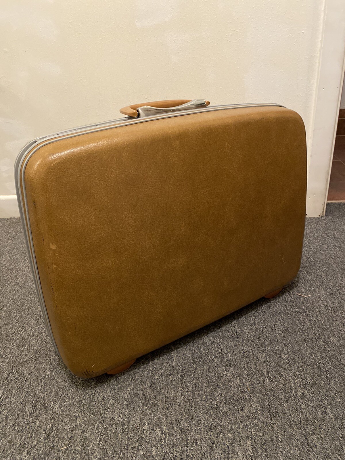 3pc BROWN Vintage Samsonite Silhouette Hardsided Luggage Set  Locking W/Key