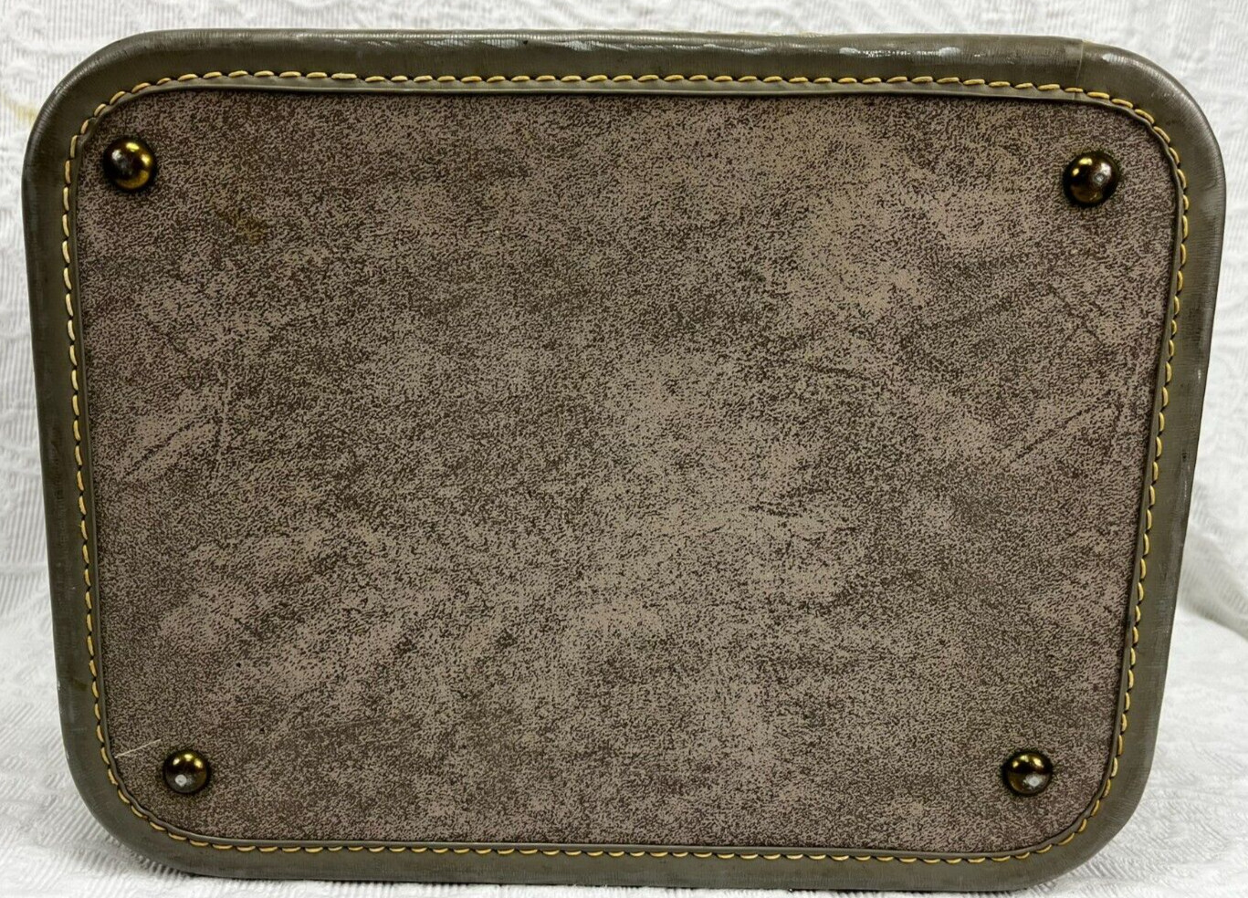 U.S. Trunk Co. Vintage Gray Vanity Train Case