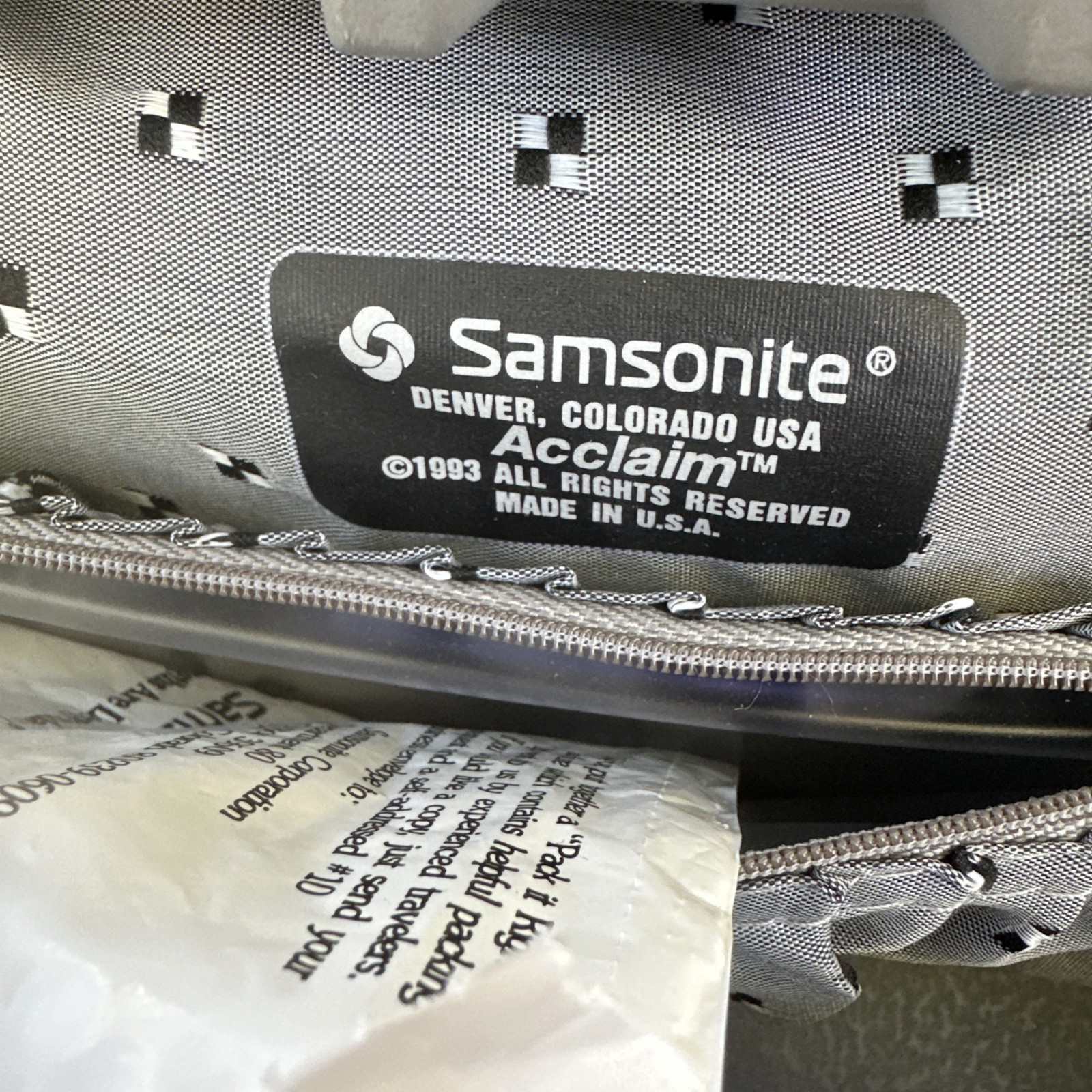 Vintage Samsonite Acclaim Travel Beauty Case Black Suitcase Locking Keys