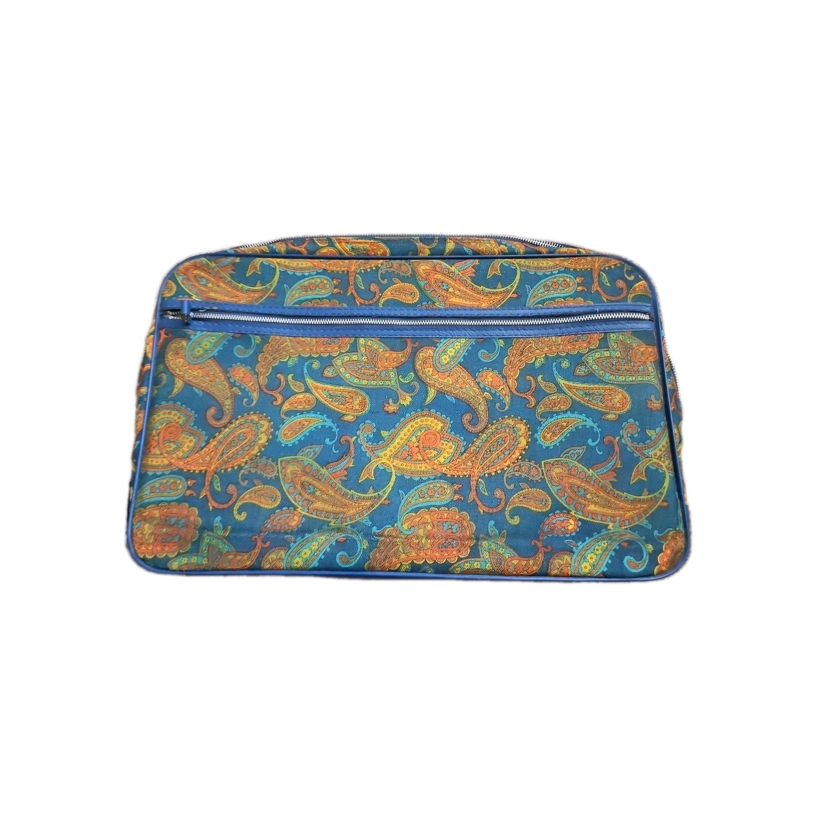 VTG Bantam Travelware Small Suitecase Paisley Print Made In U.S.A 1970s