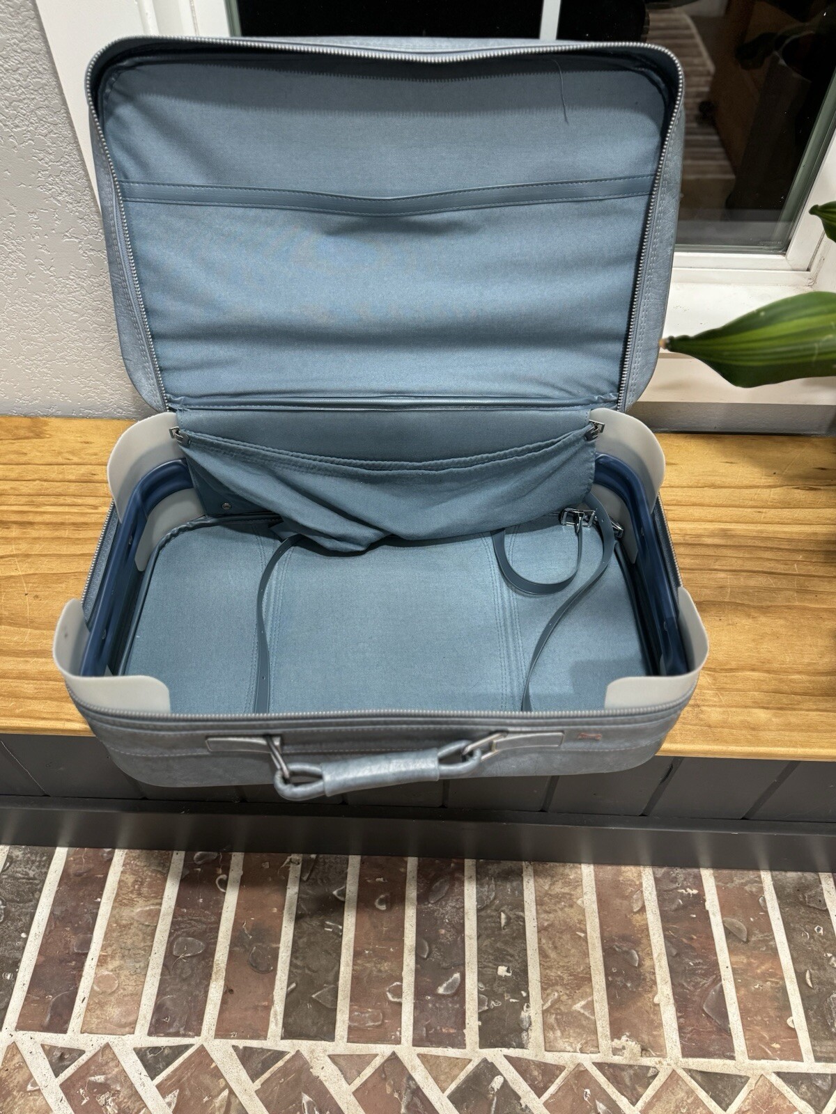 Vintage Luxury American Tourister Travel Suitcase Luggage Bag | Baby Blue