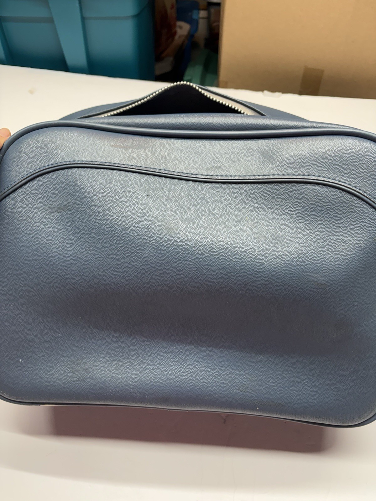 Vintage Escort American Tourister Flight Bag Blue Shoulder Travel Carry On 70s
