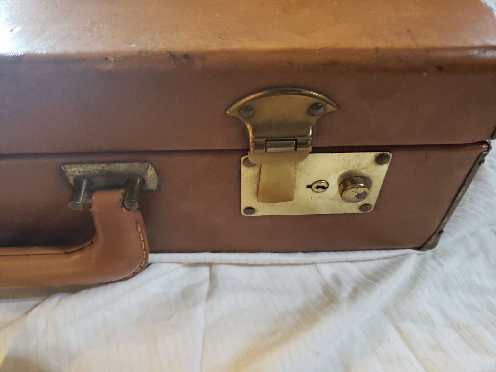 Vintage Rare H.J. Heggens Marsden INC Briefcase Luggage US Government Cowhide