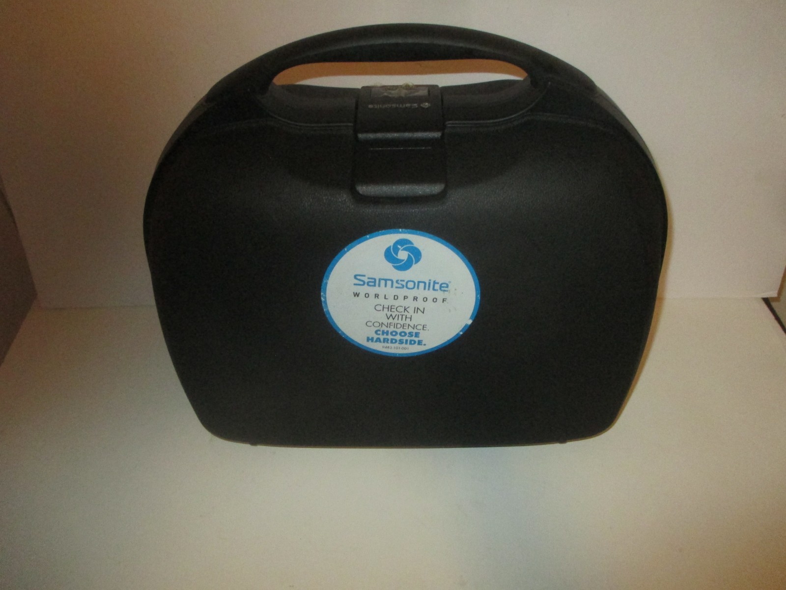 SAMSONITE EPSILON TRAIN TRAVEL BEAUTY HARDSHELL BLACK CASE 3 NUM COMBO LOCK NICE