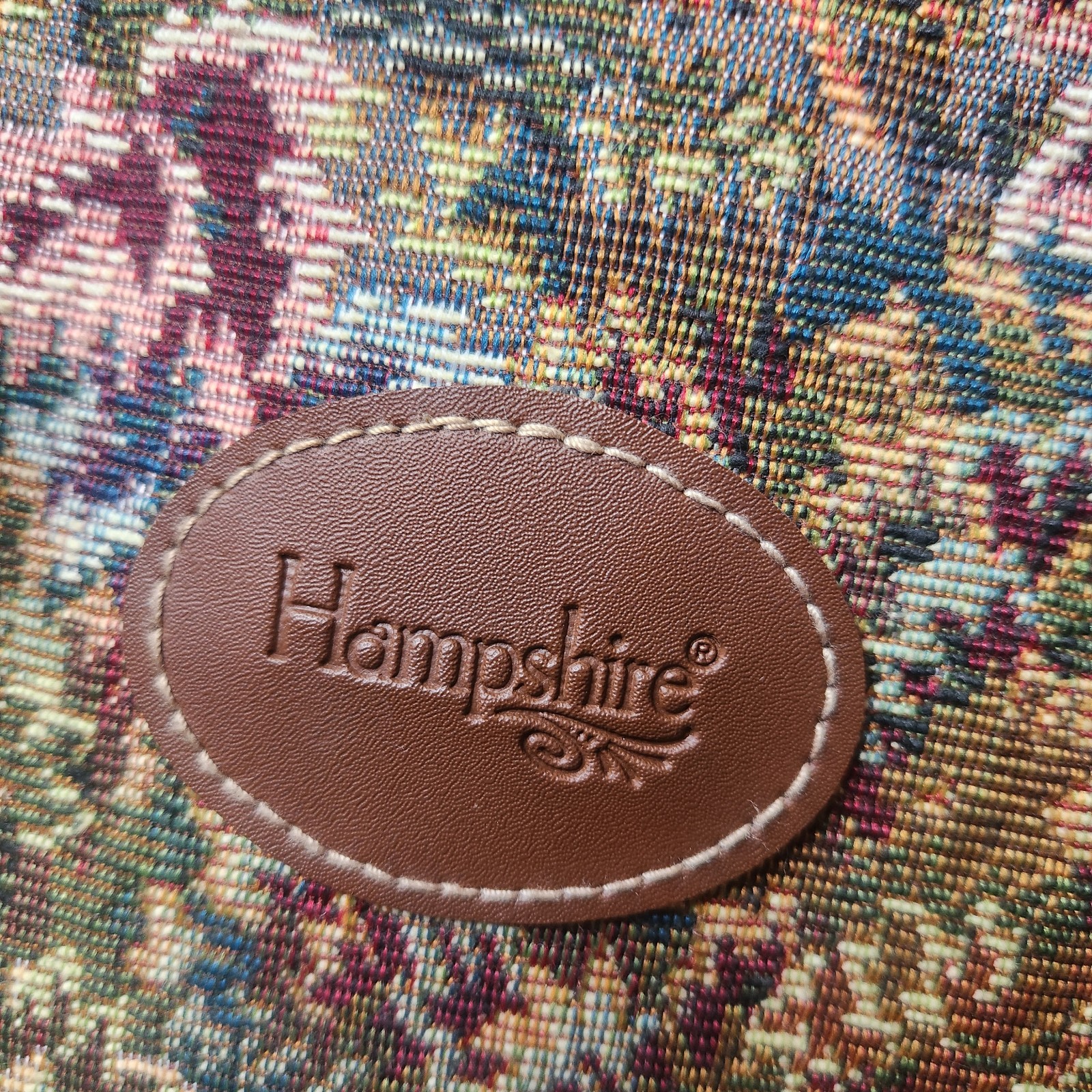 Hampshire Vintage Travel Bag Tapestry Horses Floral Colorful Shoulder Strap