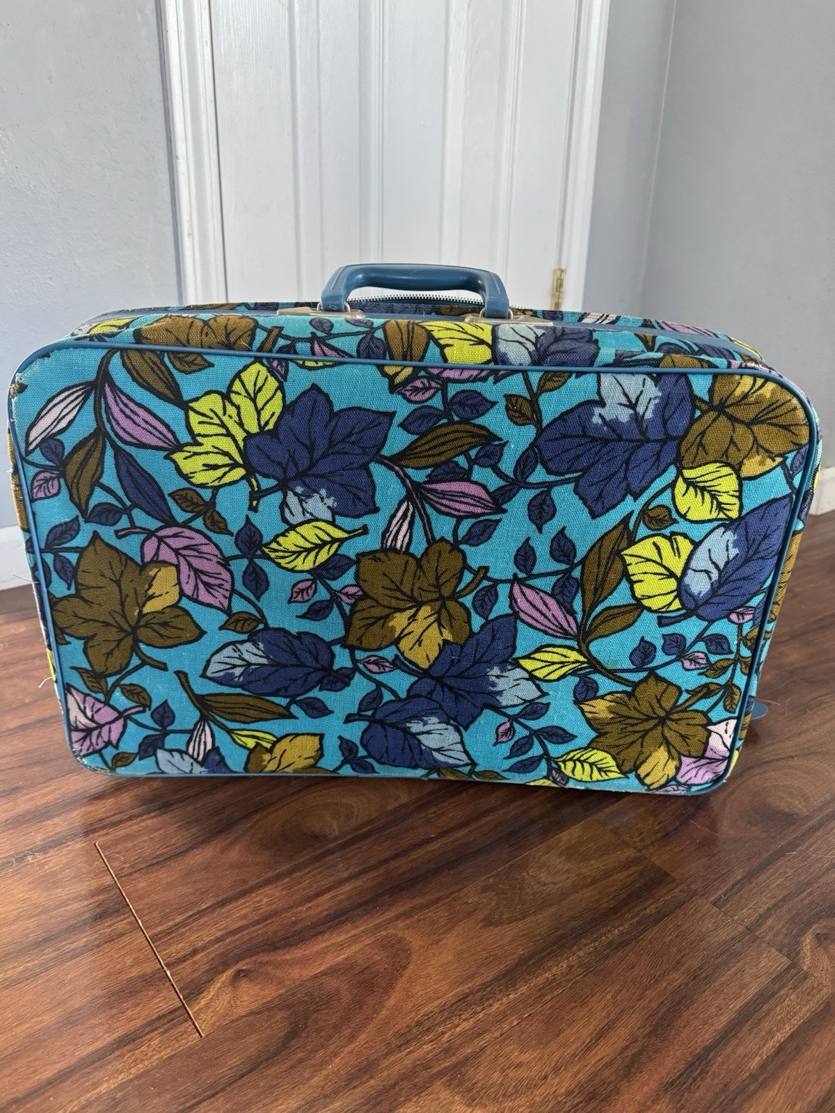 Vintage Japan Three Piece Suitcase Set Flower Power