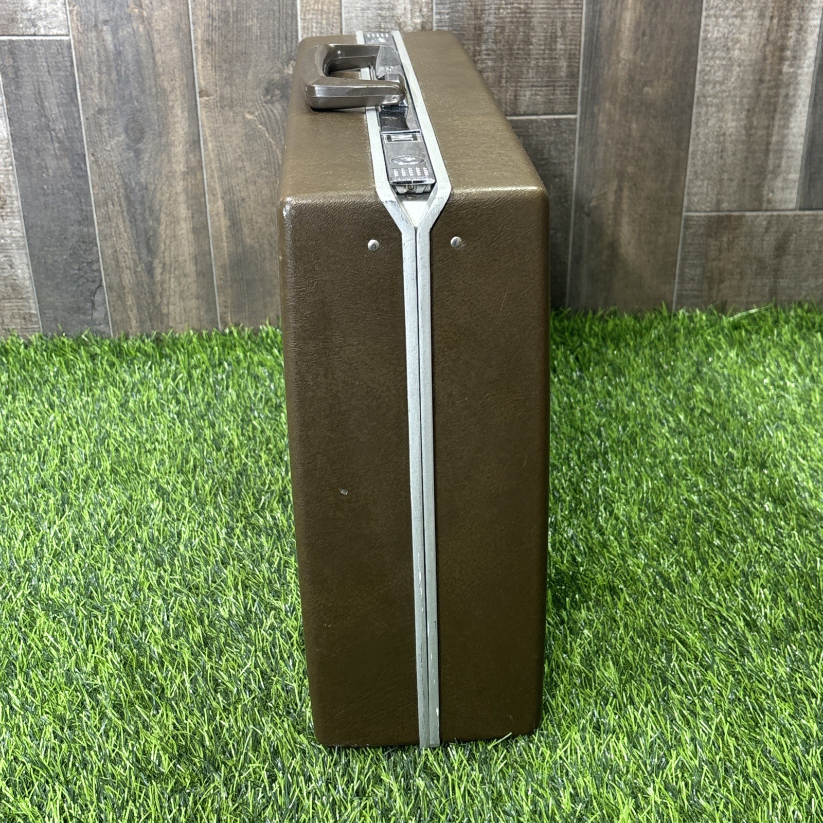 Vintage Samsonite Briefcase Hard Case Brown Attache No Key
