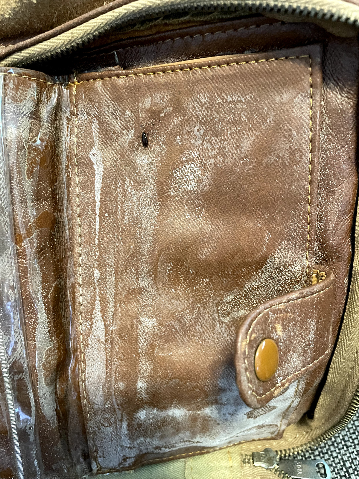 Vintage Airway Industries Luggage Shoulder Bag Carry On Satchel 17″x13″ Leather