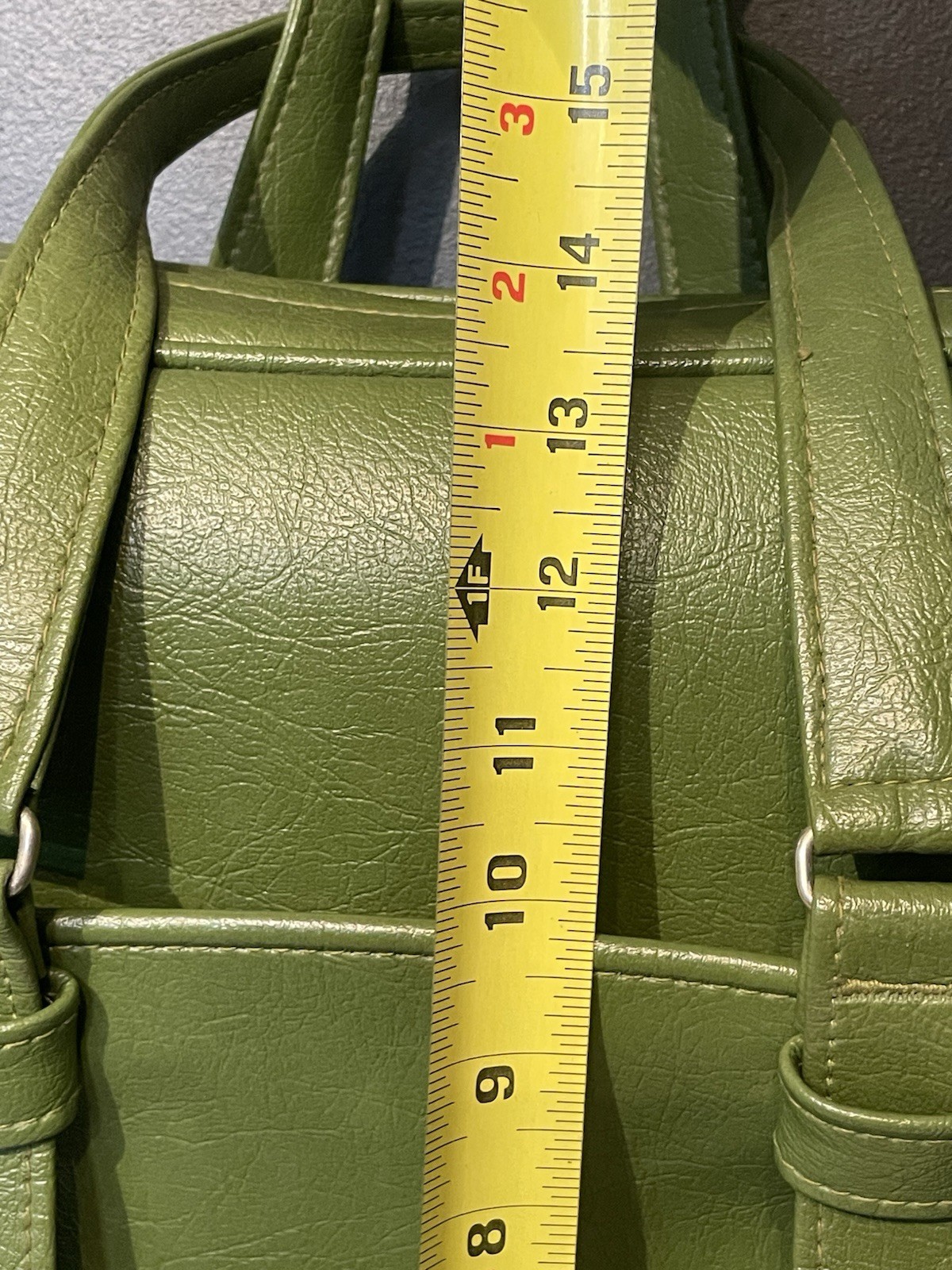 Vintage Samsonite Silhouette Denver, CO Green Zipper Carry-on Train Bag Handles