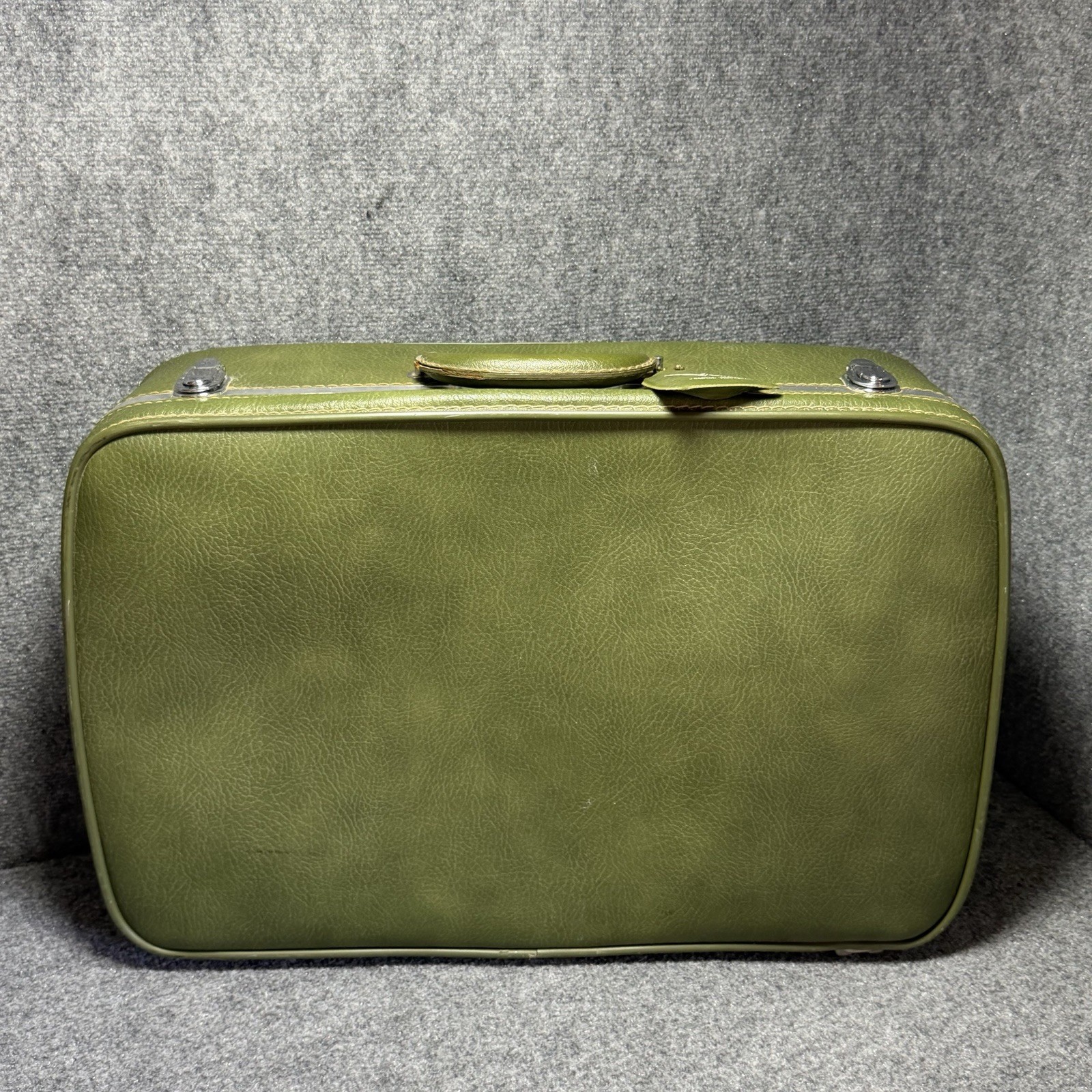 Vintage Ventura Travelware Hard Green Suitcase Retro Luggage 29.5×20″ Locking