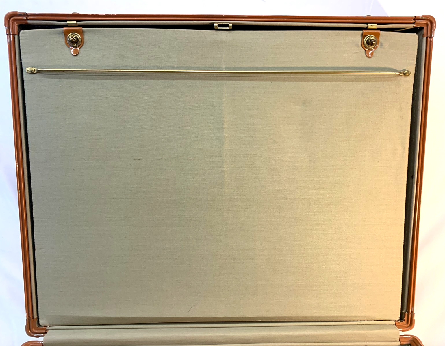 Vintage 1950’s SAMSONITE Style 4537 Large Brown Hard Shell Suitcase ~ No Key