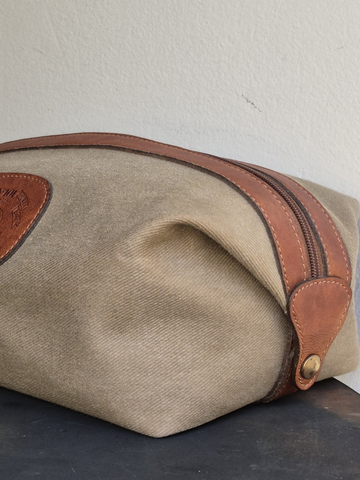 Vintage Original Ghurka Brown Leather Canvas Holdall Men’s Travel Hand Bag