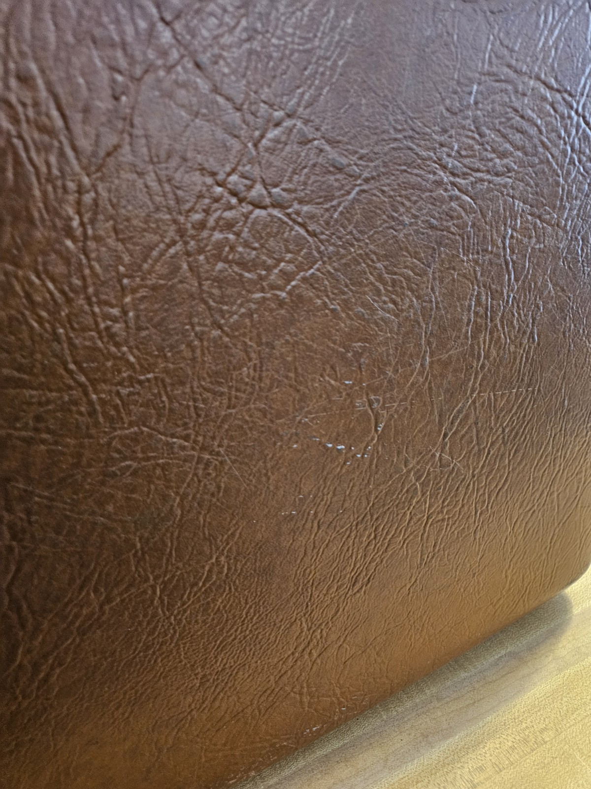 Vintage Samsonite Rich Brown 24” Rolling Suitcase Hard Shell Luggage