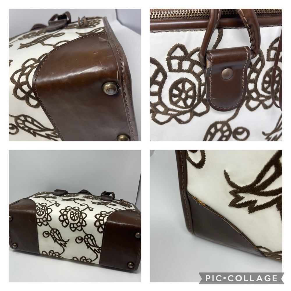 VINTAGE HARTMANN LUGGAGE SUITCASE & SHOULDER CARRY ON BAG FLORAL EMBROIDERED
