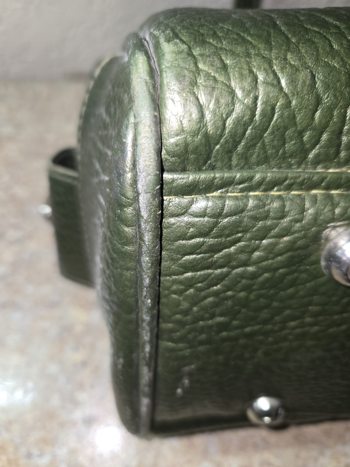 MCM Samsonite Sherbrooke Weekender Overnight Travel Suitcase Olive Green