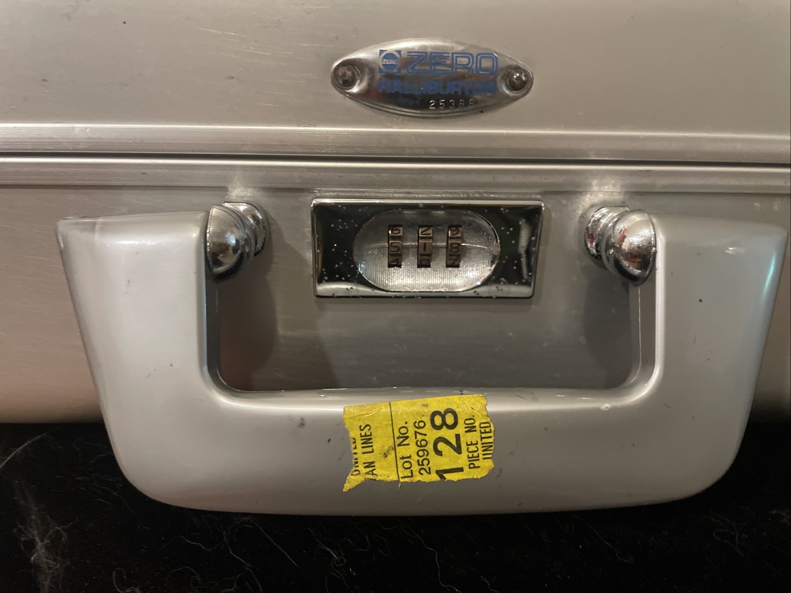 Vintage Zero Halliburton Aluminum Case With A Center Combo Lock