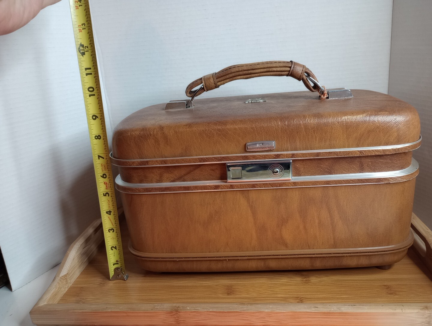 Vintage Airway Travel / Train Case With Mirror And Keys. Brown. 🚝 💥🔥🔥💥