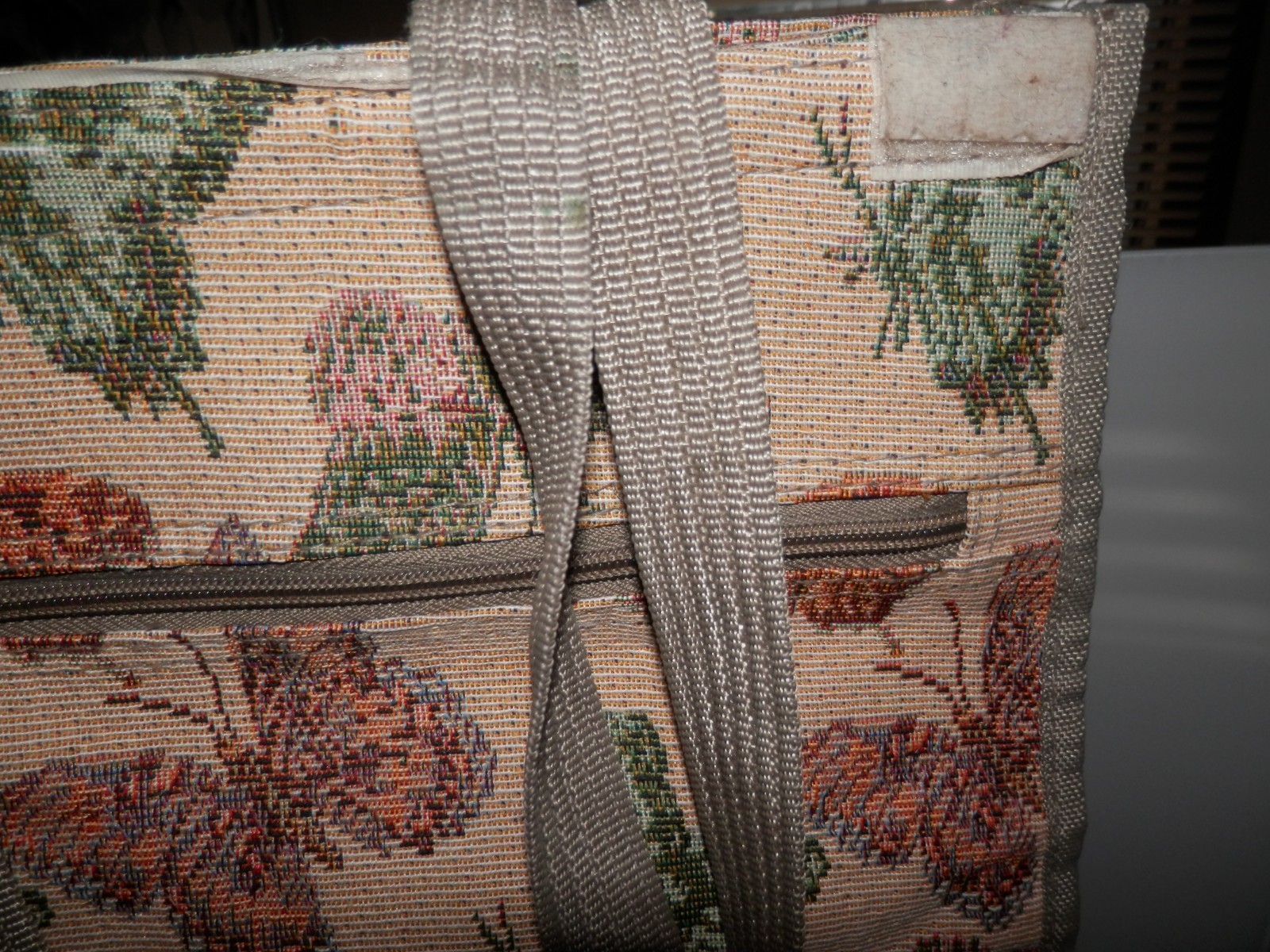 Vintage Pioneer Express Rolling Tote Bag Wheeled Luggage w/ Butterfly Tapestry