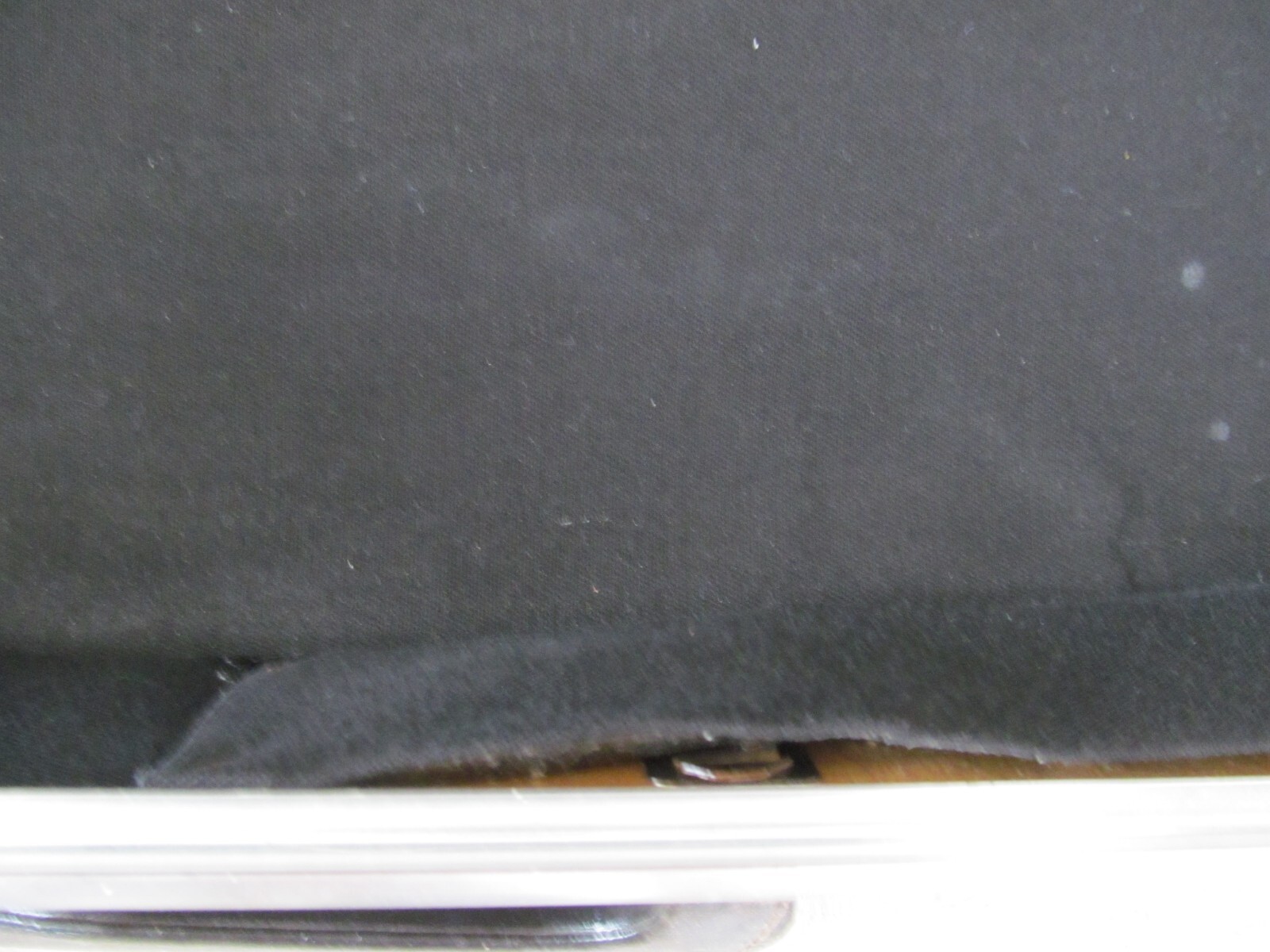 VTG 1960s Feather Lite Deluxe Suitcase Luggage Gray Vinyl Leather Handle