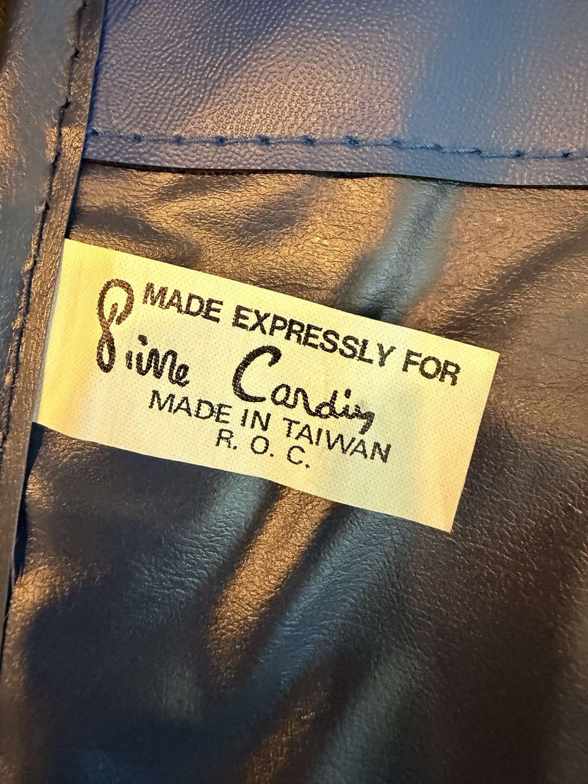 Vintage 1970s RARE NWT Pierre Cardin Extra Large Blue Nylon Luggage Suitcase Bag