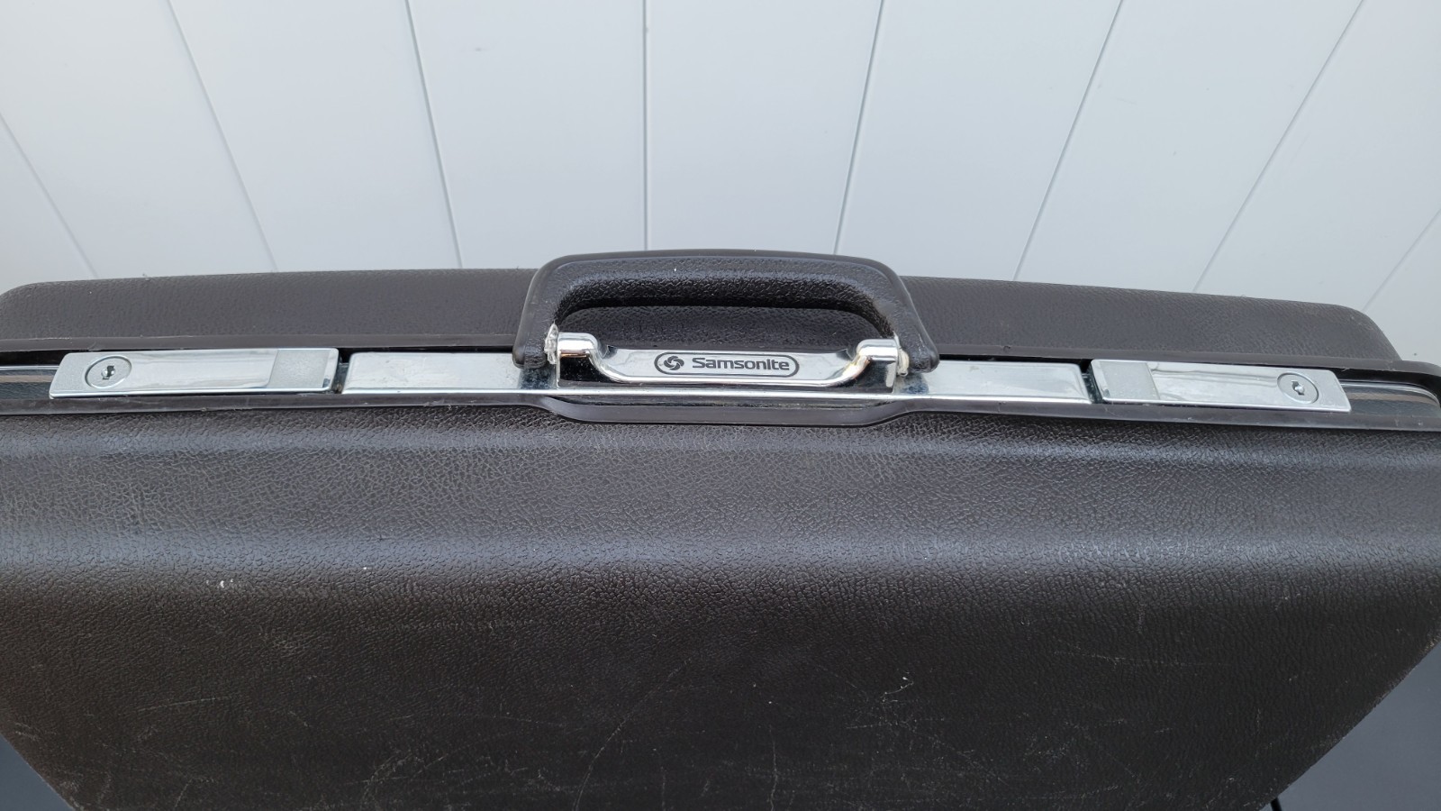 Vintage Samsonite Concord Brown Hard Shell Suitcase Travel Case 21” USA Classic