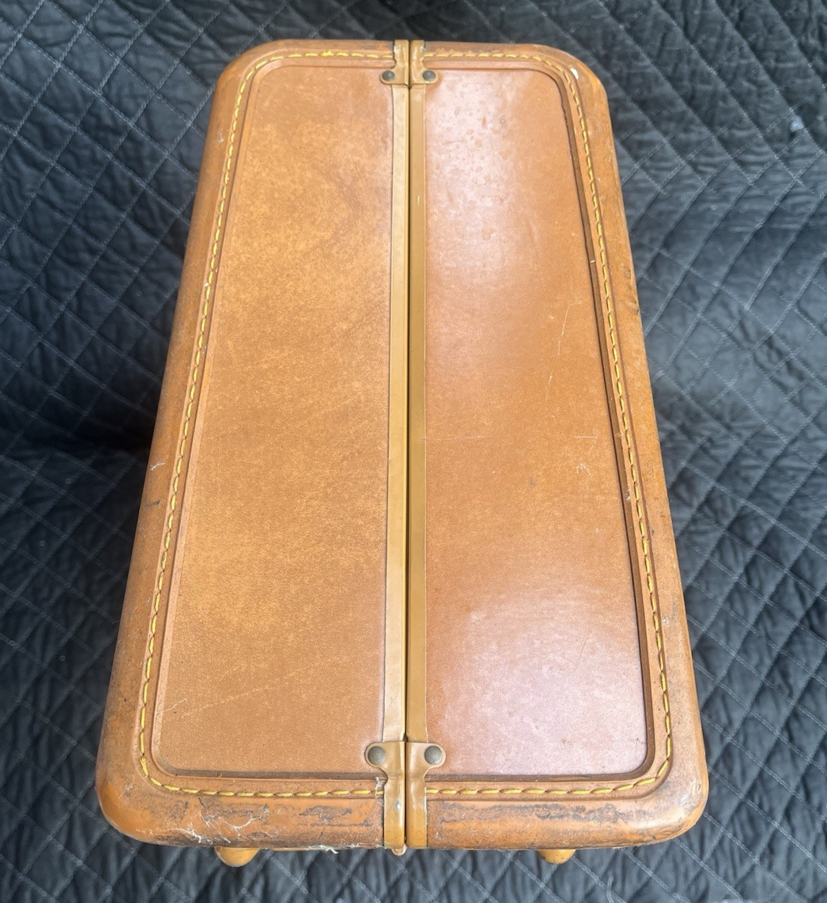 Vintage Samsonite Shwayder Bros Brown Hard Shell Suitcase 21.5” Case