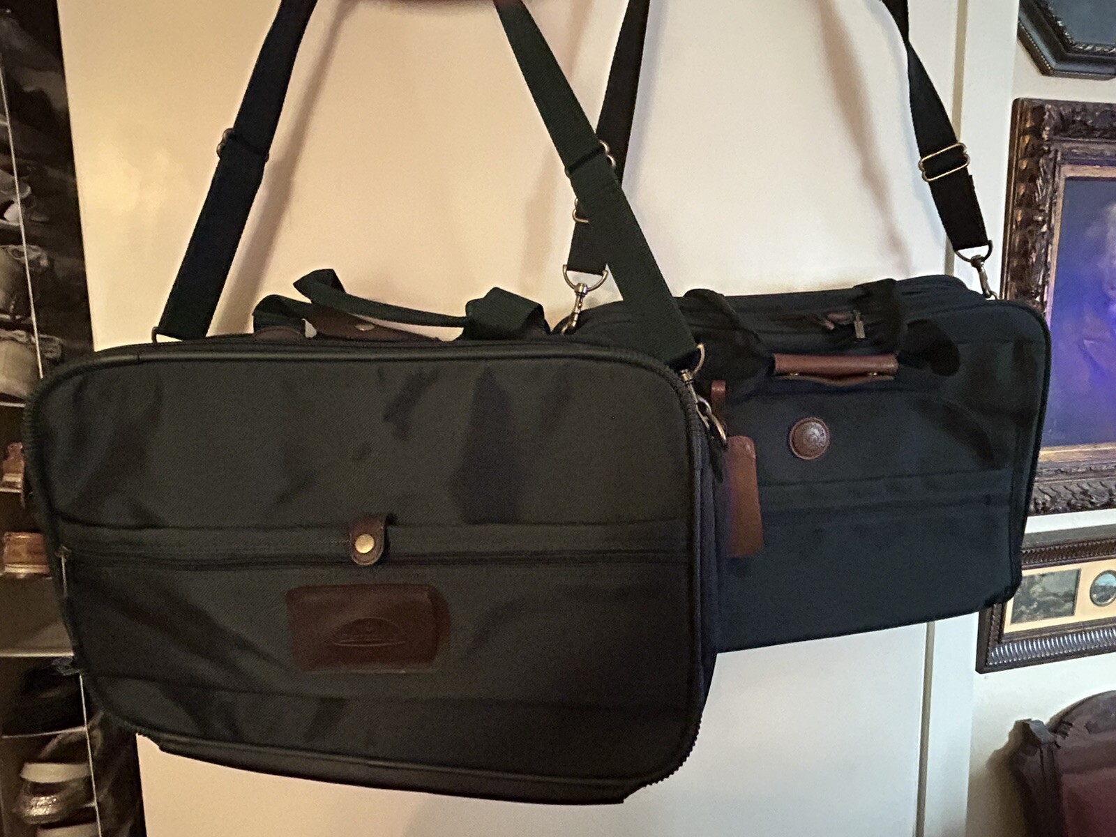 2 VINTAGE SAMSONITE “ULTRALITE 2” BAGS -HUNTER GREEN-DURABILITY- NEVER USED!