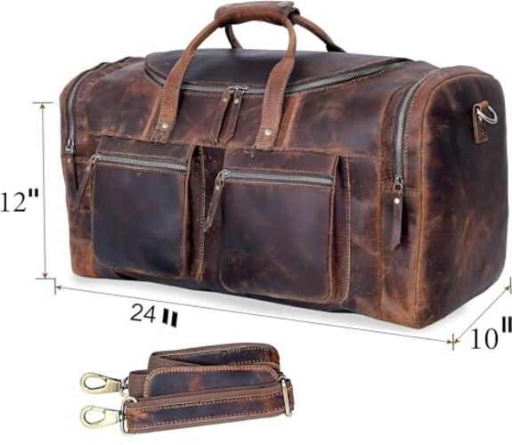 20″ Vintage Duffel Classic Style with Modern Outlook Retro Thick Full 20 inch