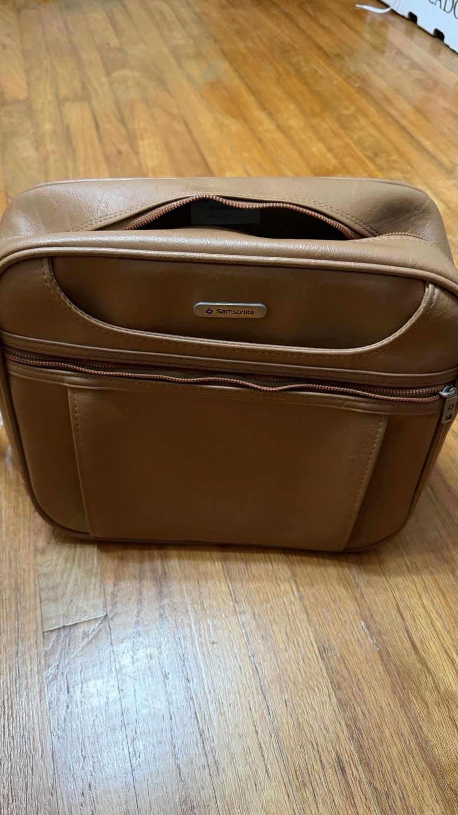 Vintage Samsonite Concord Bag Shoulder Tote Terra Cotta Brown 1970’s Or 1980s