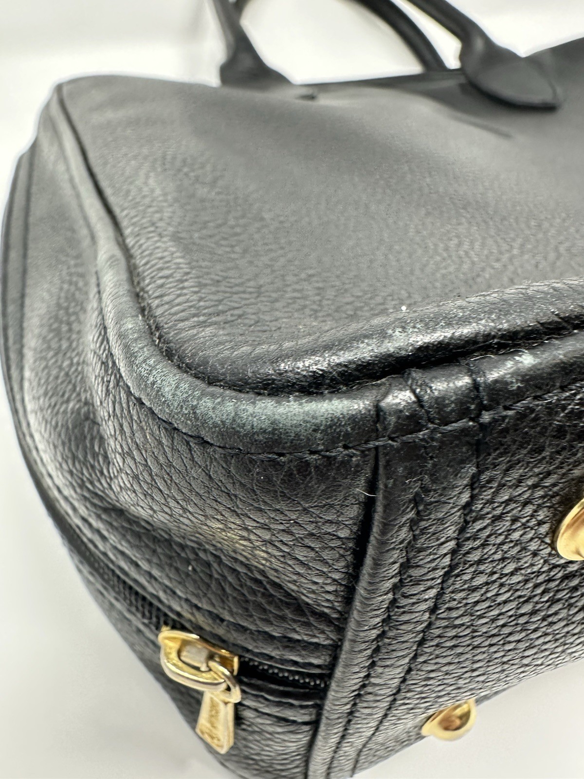 Longchamp Leather Bag Briefcase Style 10”x14”x4”