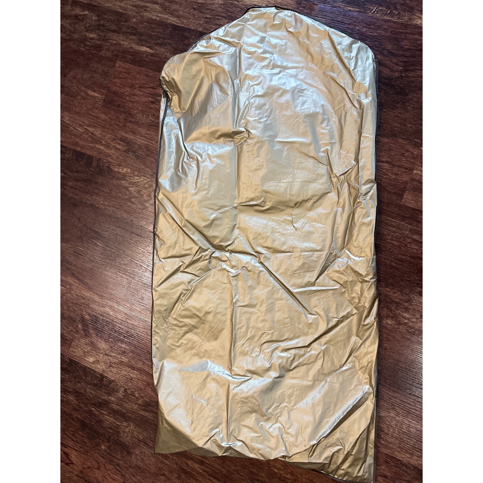 Vintage Kohls Gold Zippered Travel Garment Bag Storage Case 23.5 Wide