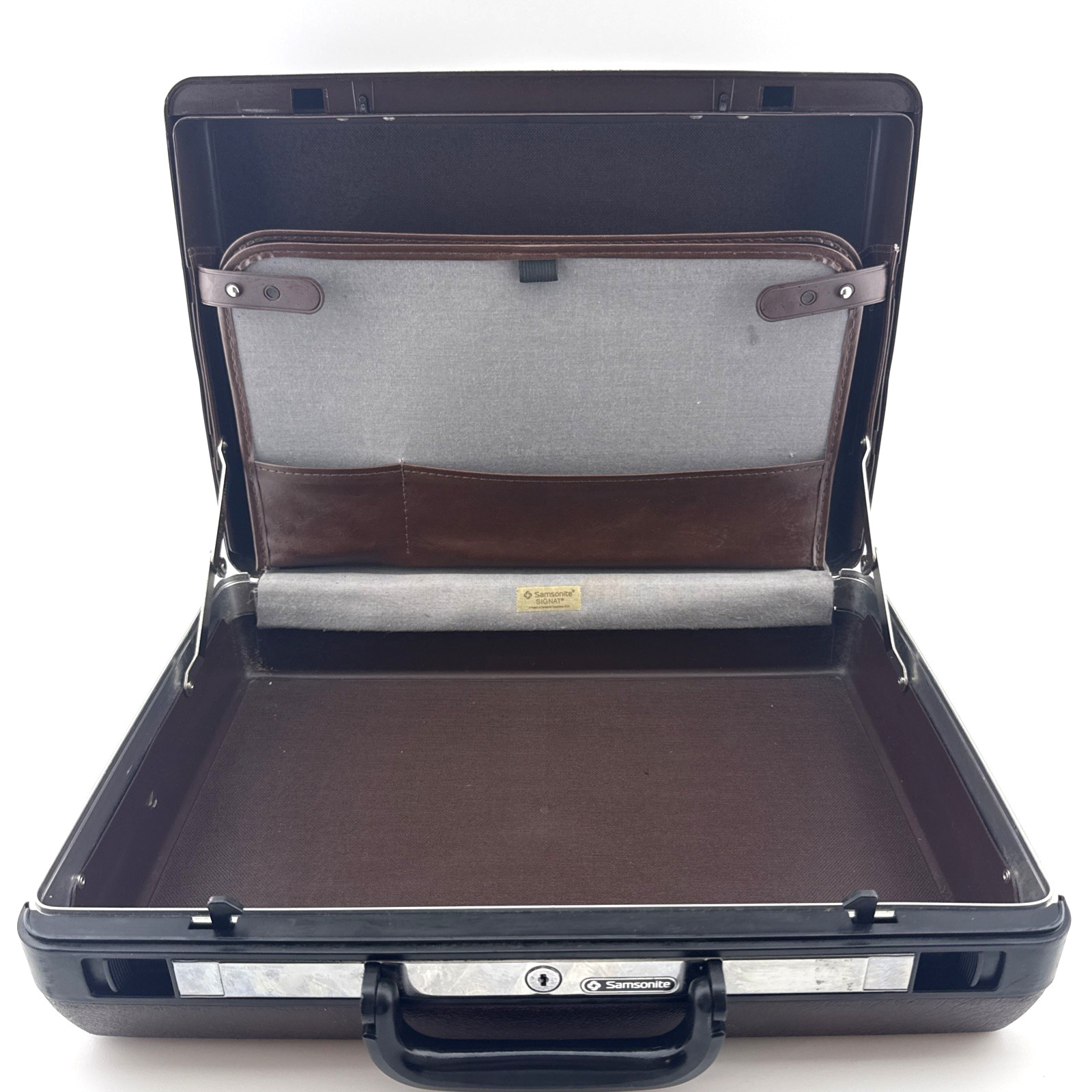 Samsonite Signat Brown Hard Shell Briefcase Low Profile