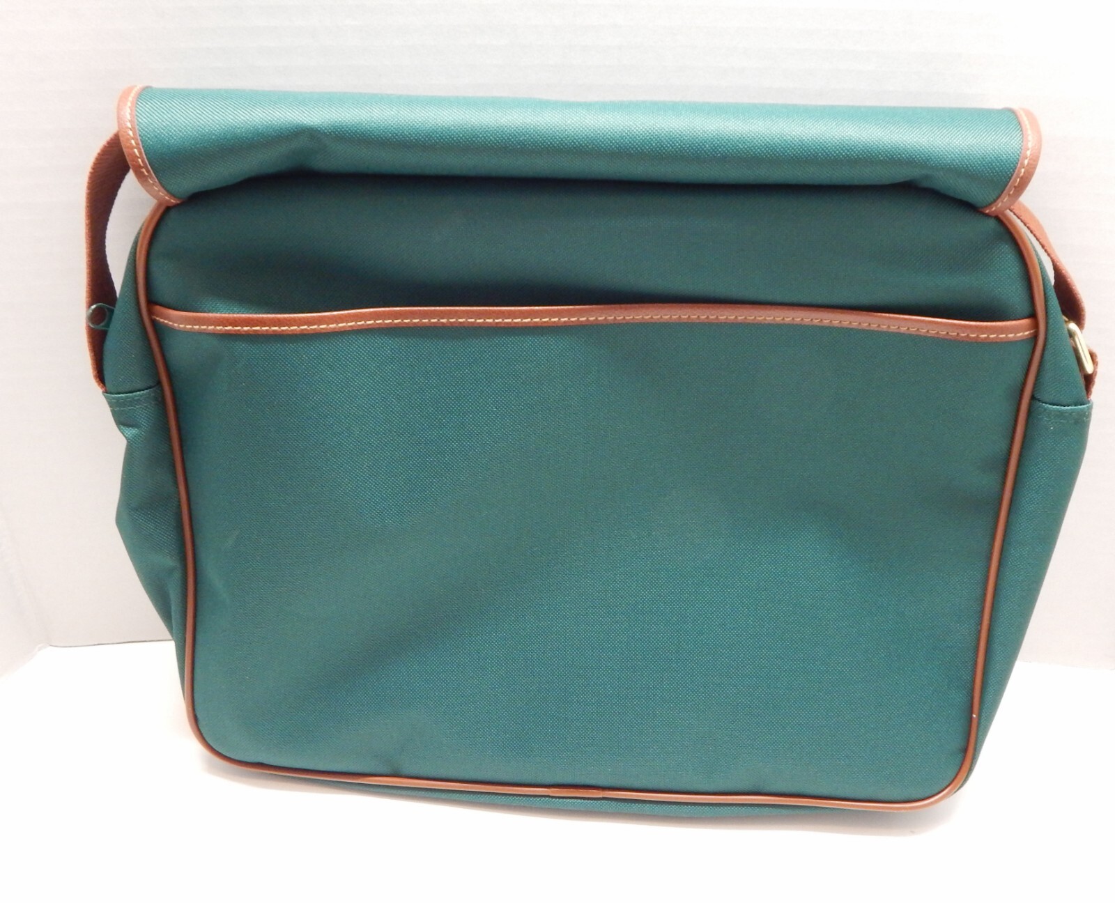 Ralph Lauren Polo Pony Large Green Canvas Carry On Messenger Laptop Bag