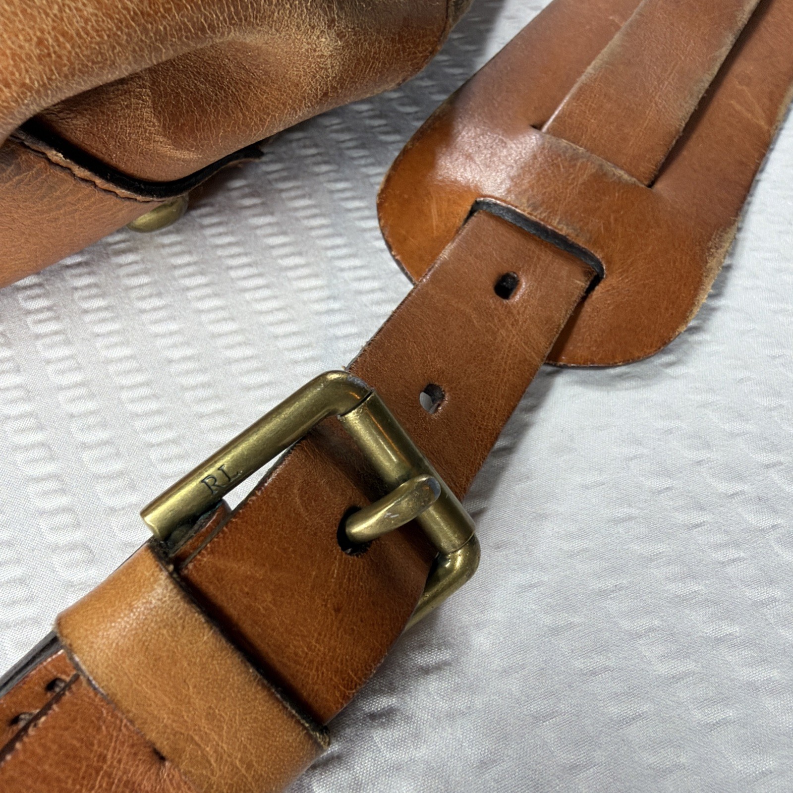 Vintage Polo Ralph Lauren Canvas Leather Weekender Safari Duffel Travel Bag XL