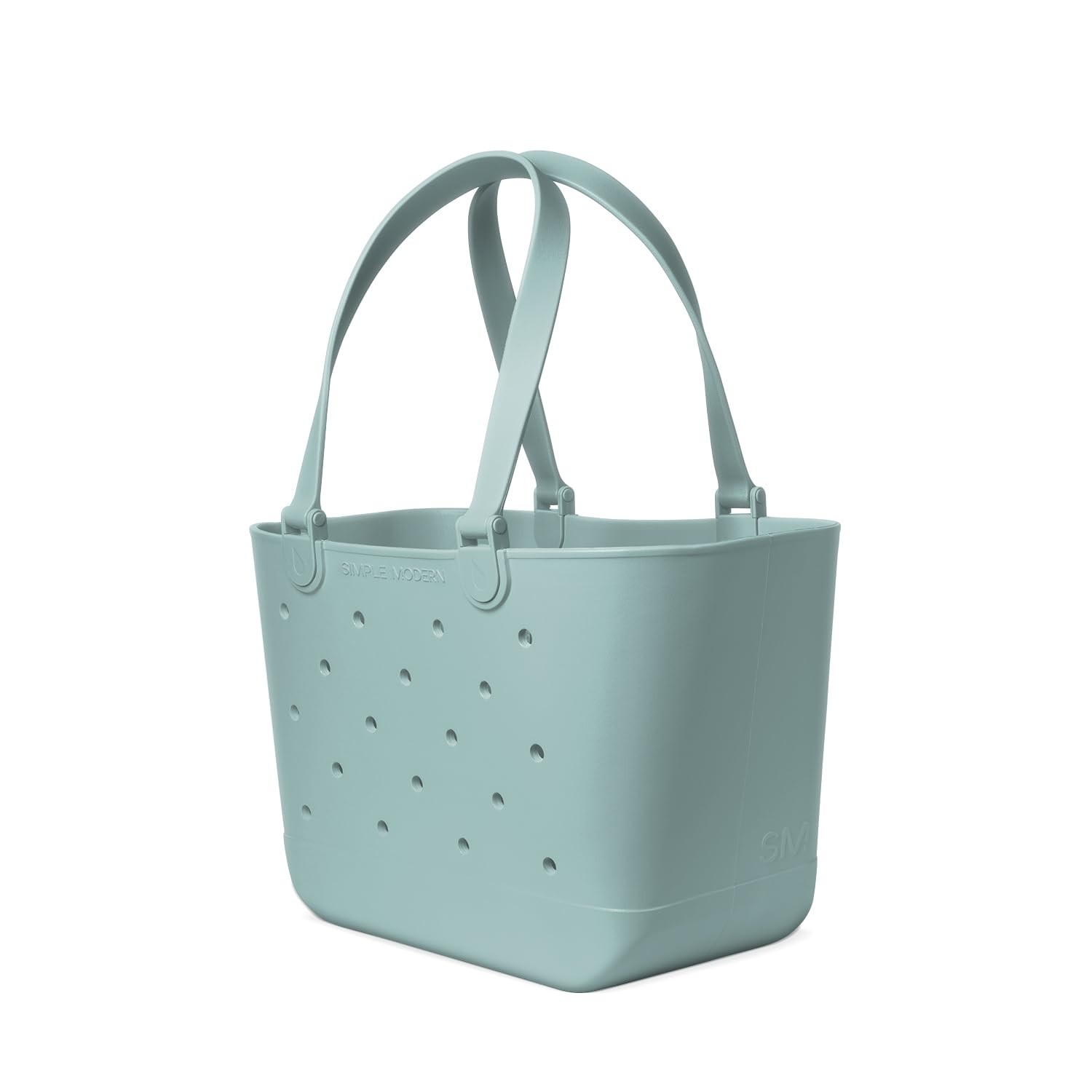 Simple Modern Large Beach Bag Waterproof Getaway Rubber Tote Zipper Pocket For