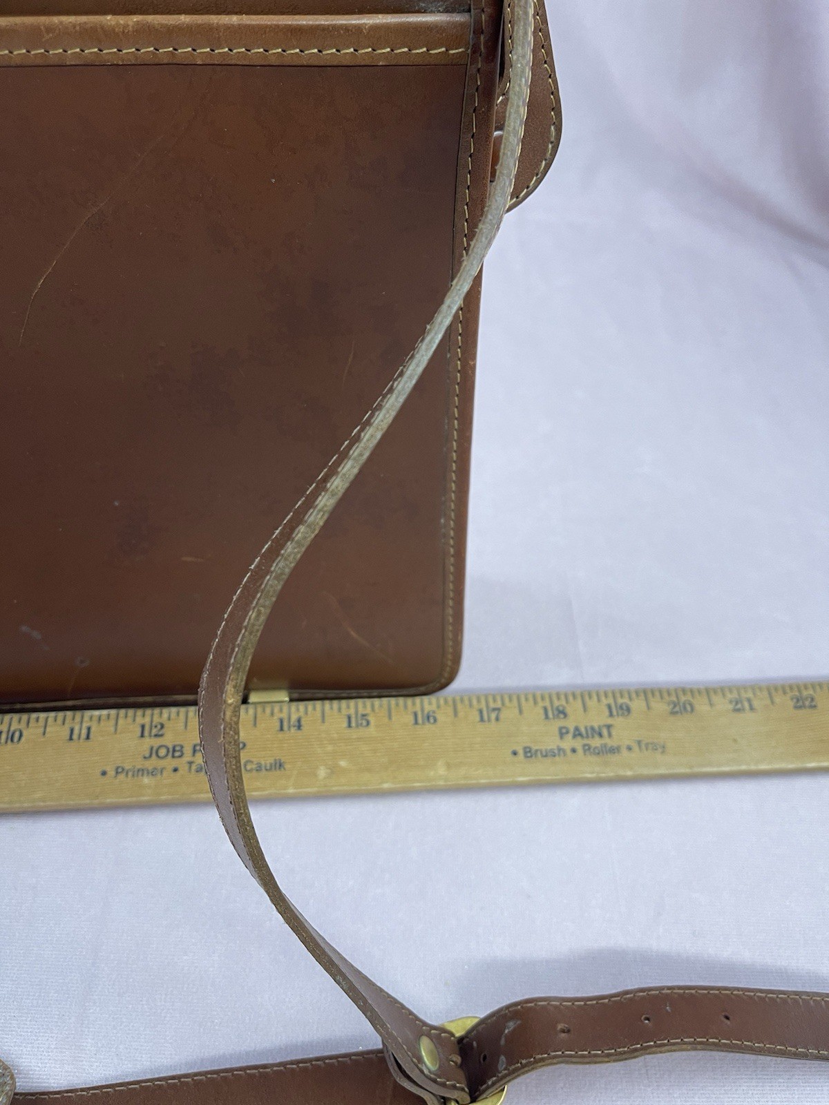 VTG Hartmann Luggage Leather Weaved Front Attaché Case