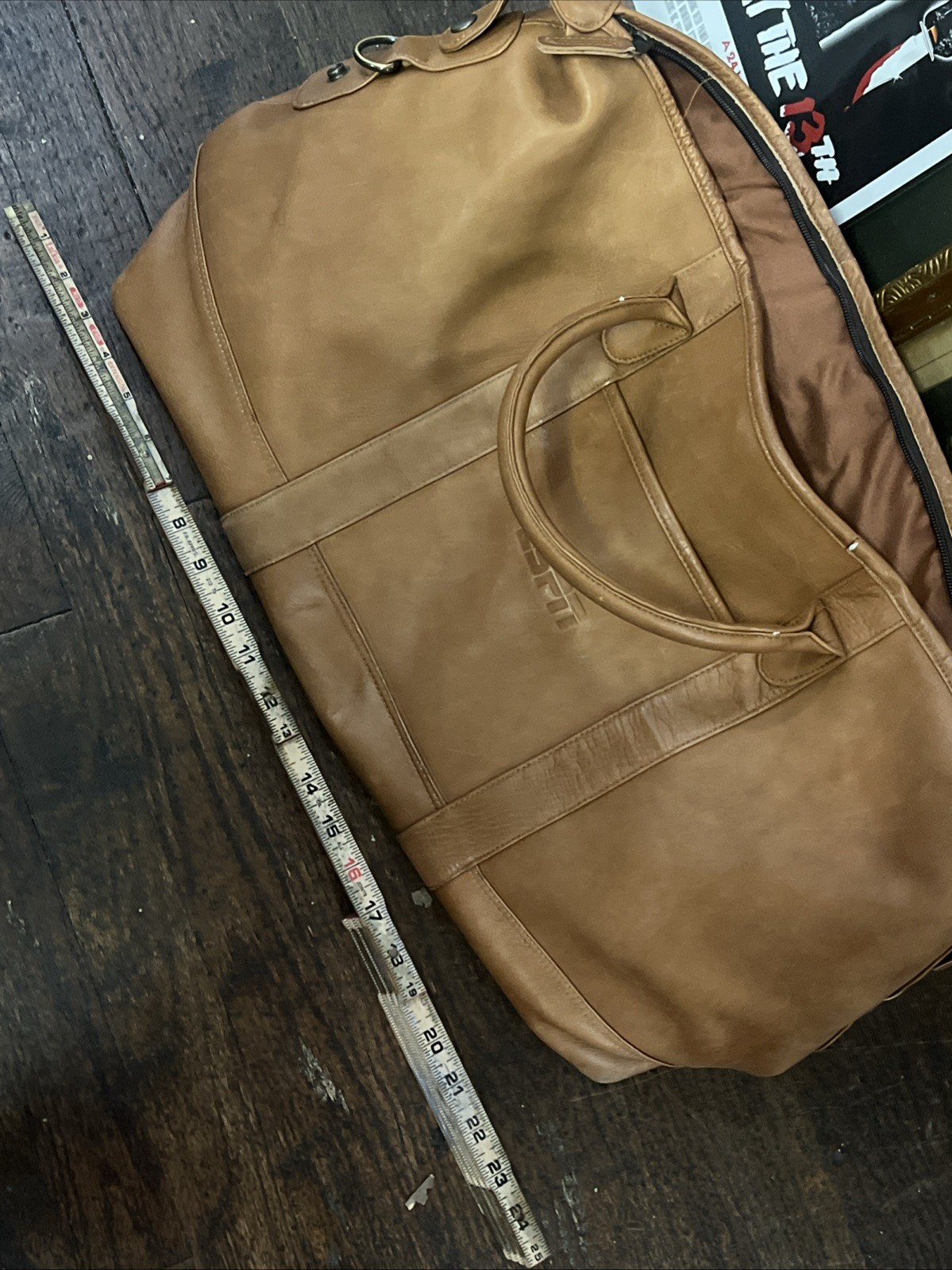 Vintage Latico Soft Leather Carry On Duffle Bag ESPN Rare Fast Shipping