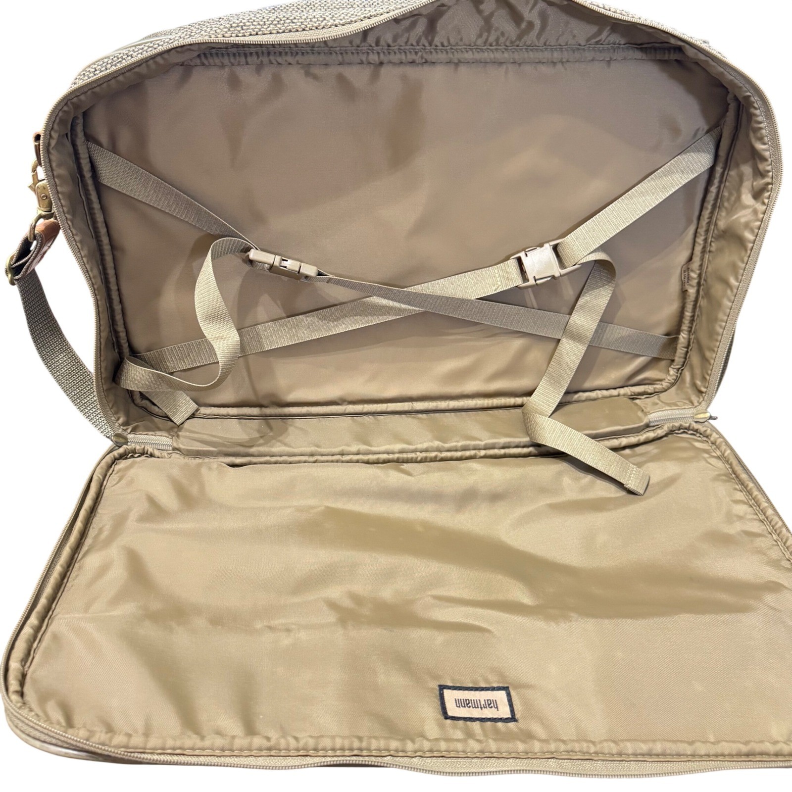 Hartmann Tweed Travel Bag Unisex OS Tan Brown Vintage Belting Leather Carryon