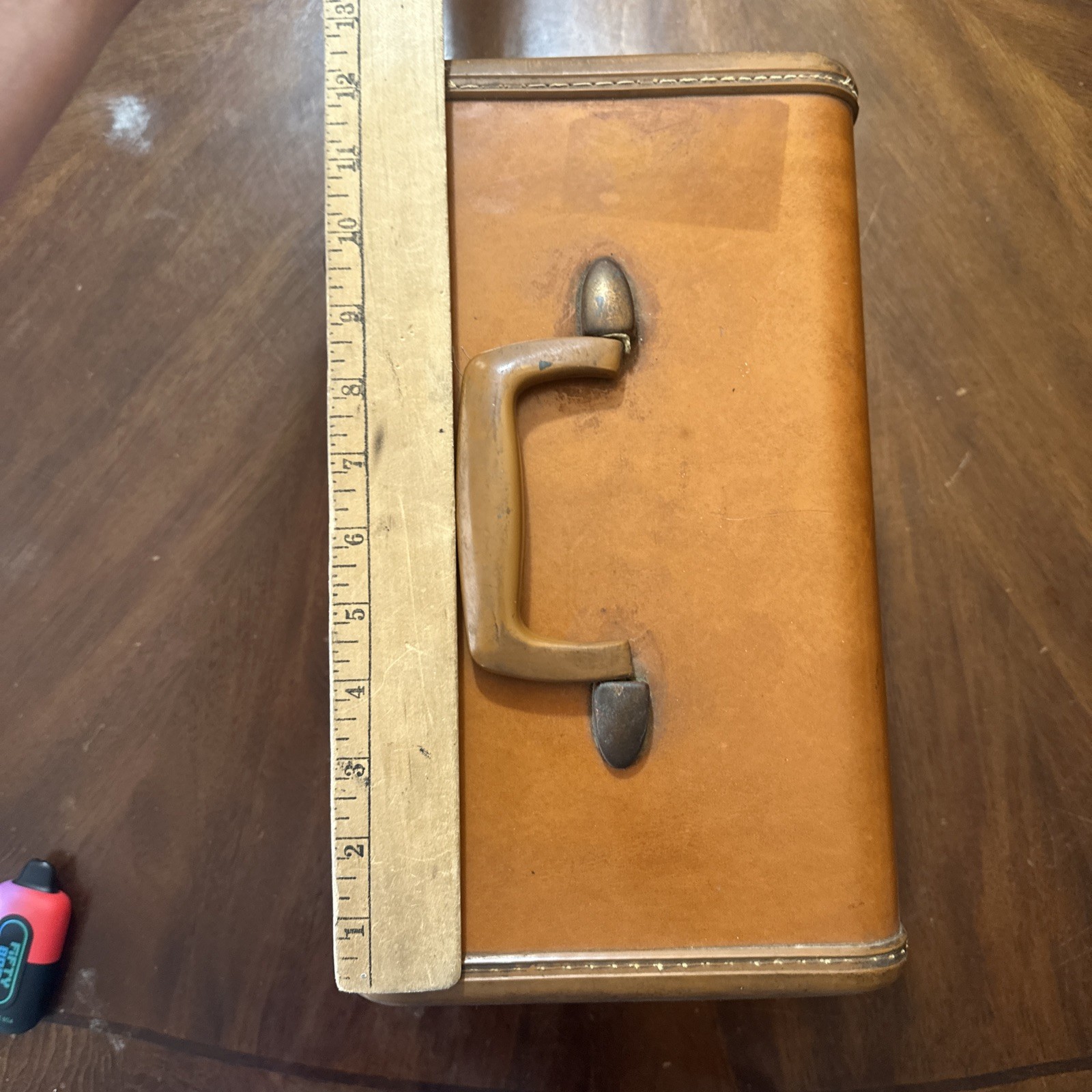 Vintage Samsonite /train Case -Cosmetic Case Mid Century Travel Luggage- Orange