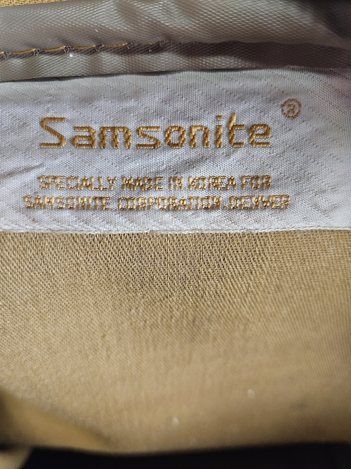 1960s-70s Chestnut Vinyl Samsonite Tote Shoulder Strap Bag/Carry On Luggage/Sams